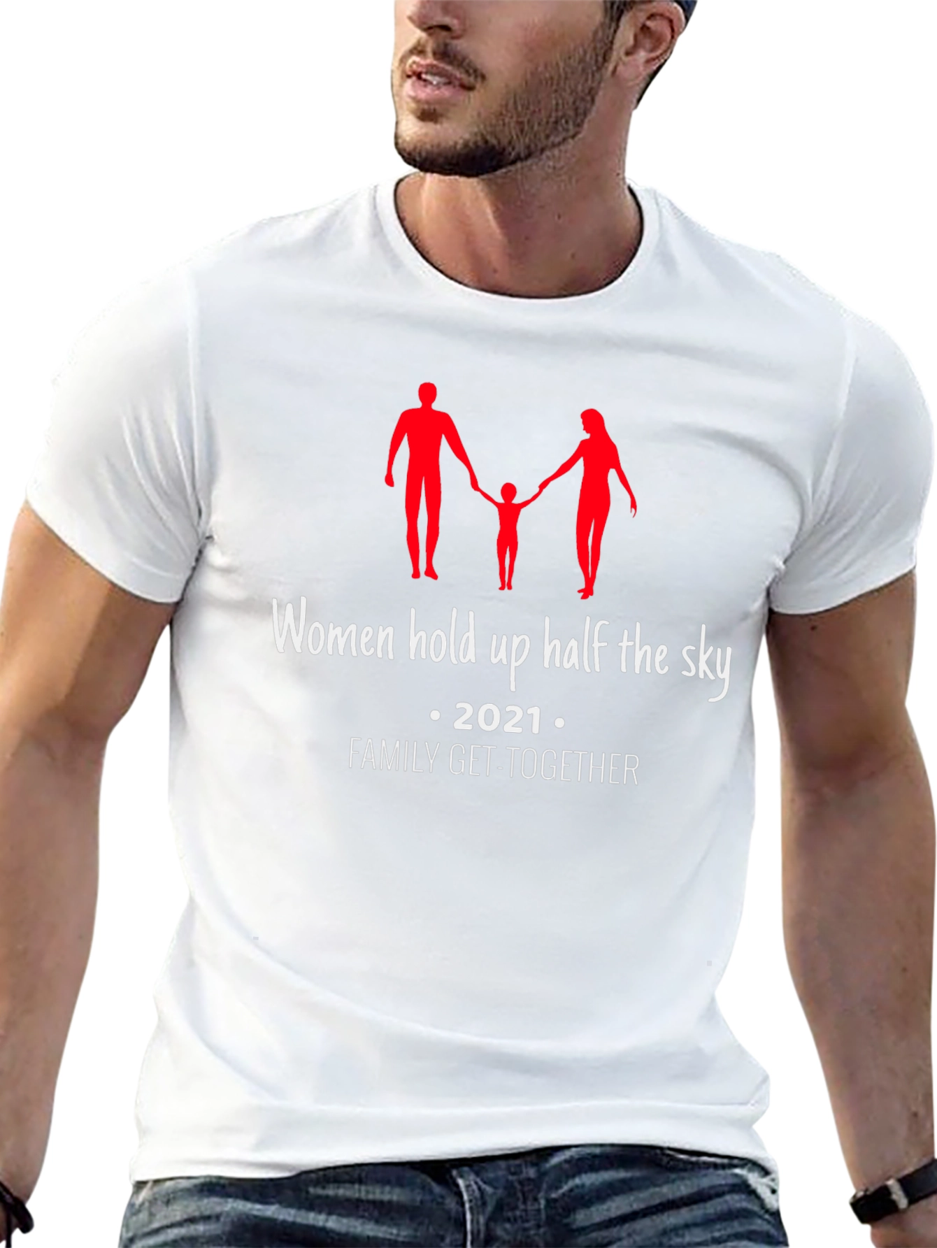 Women Hold Up Half the Sky Family Get-Together T-Shirt