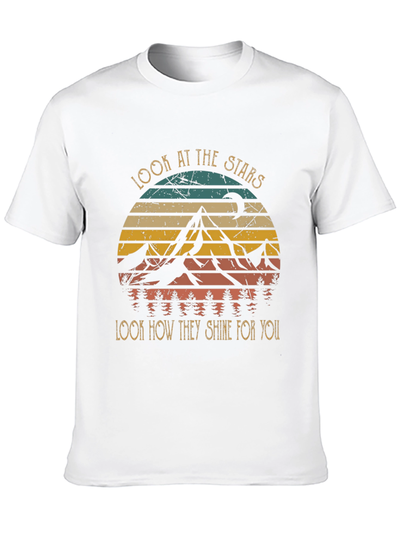 Look at the Stars Graphic Tee - Unisex Black T-Shirt