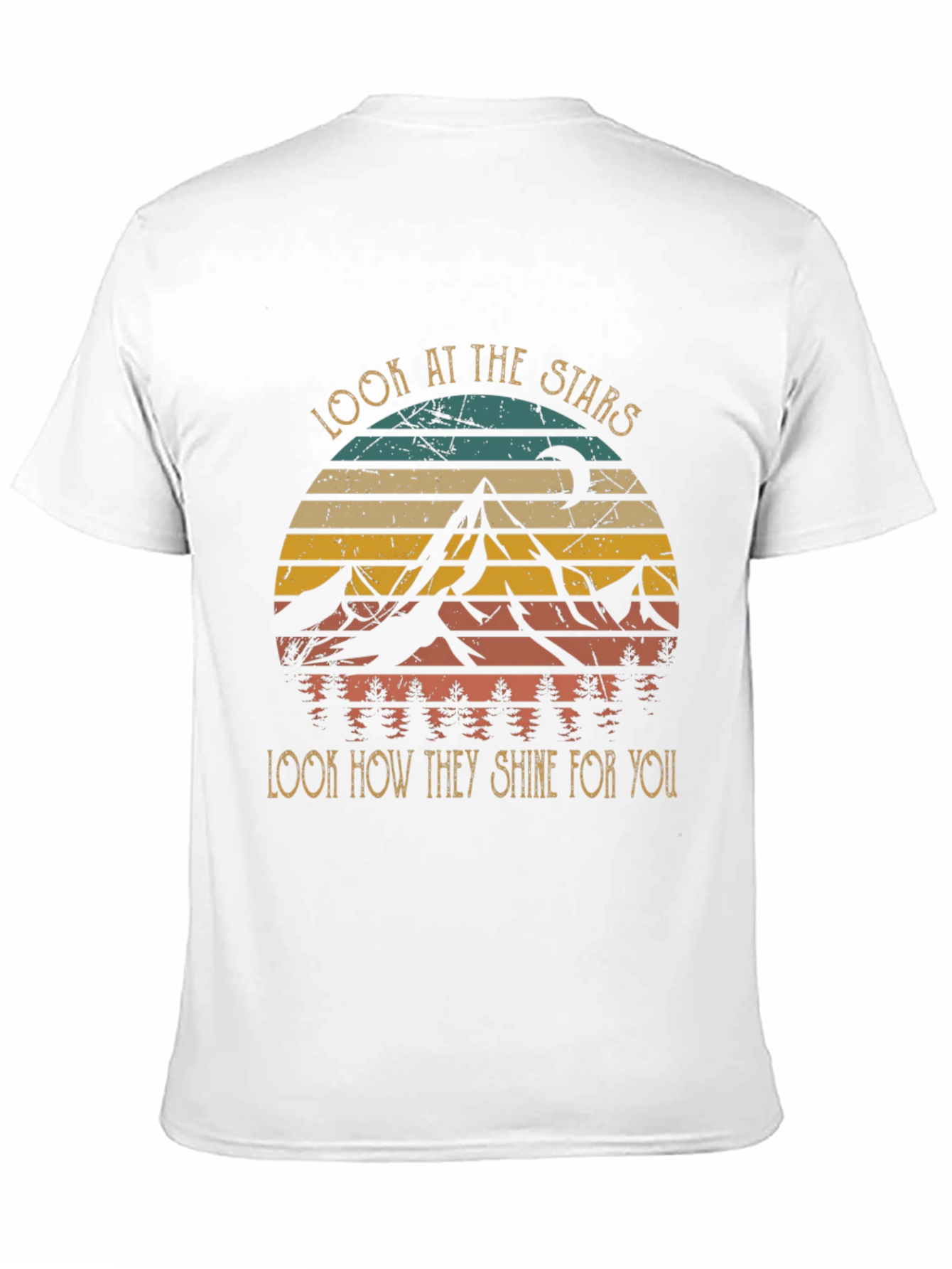 Look at the Stars Graphic Tee - Unisex Black T-Shirt