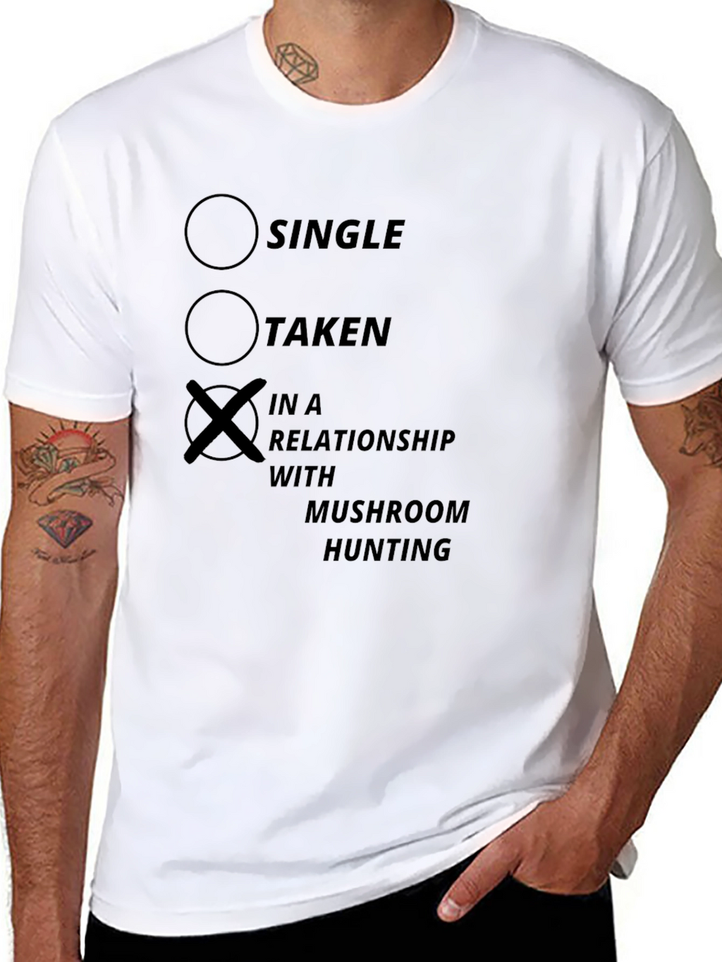 Mushroom Hunting Relationship T-Shirt