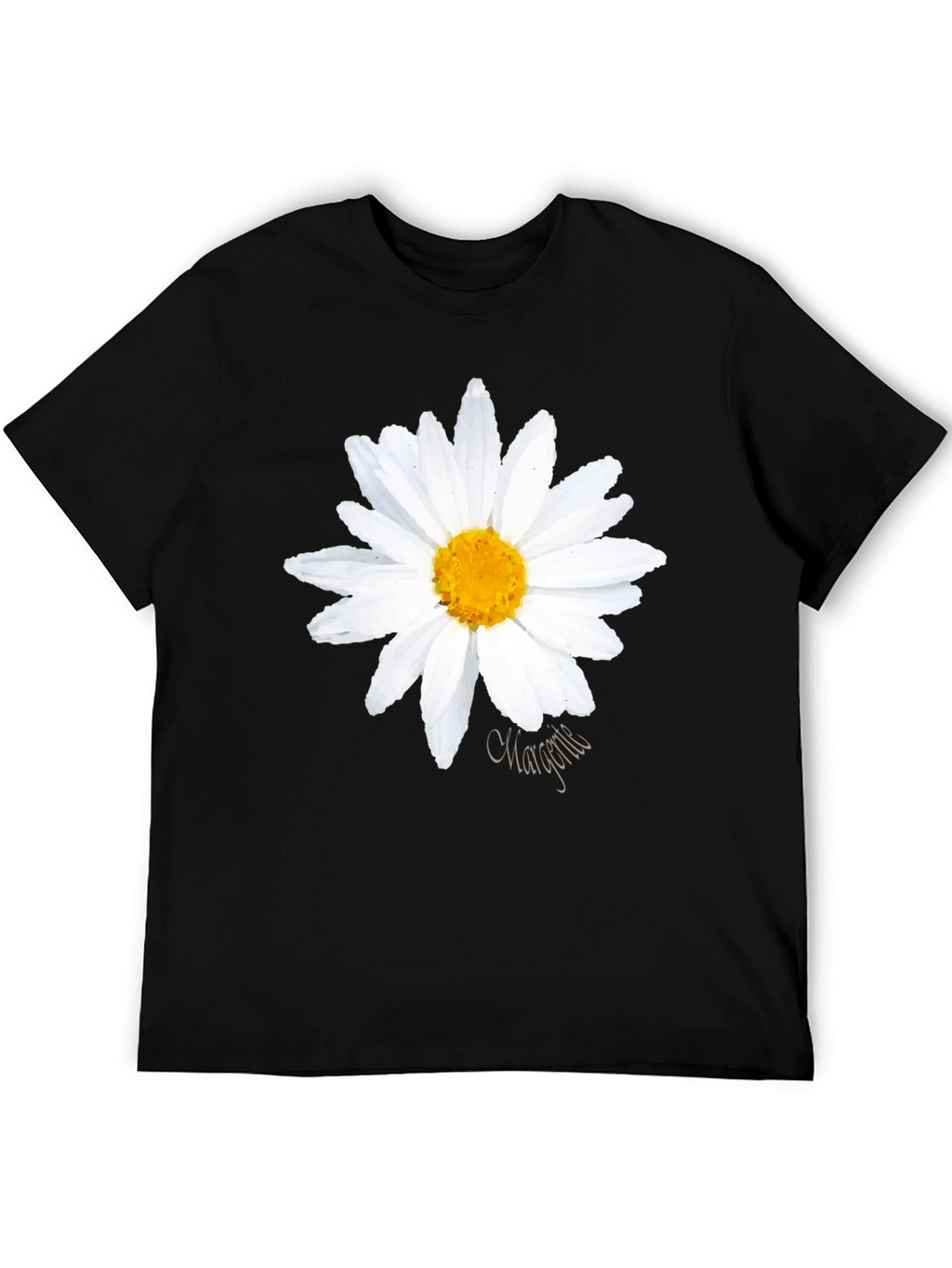 Daisy Graphic Black T-Shirt - Summer Style