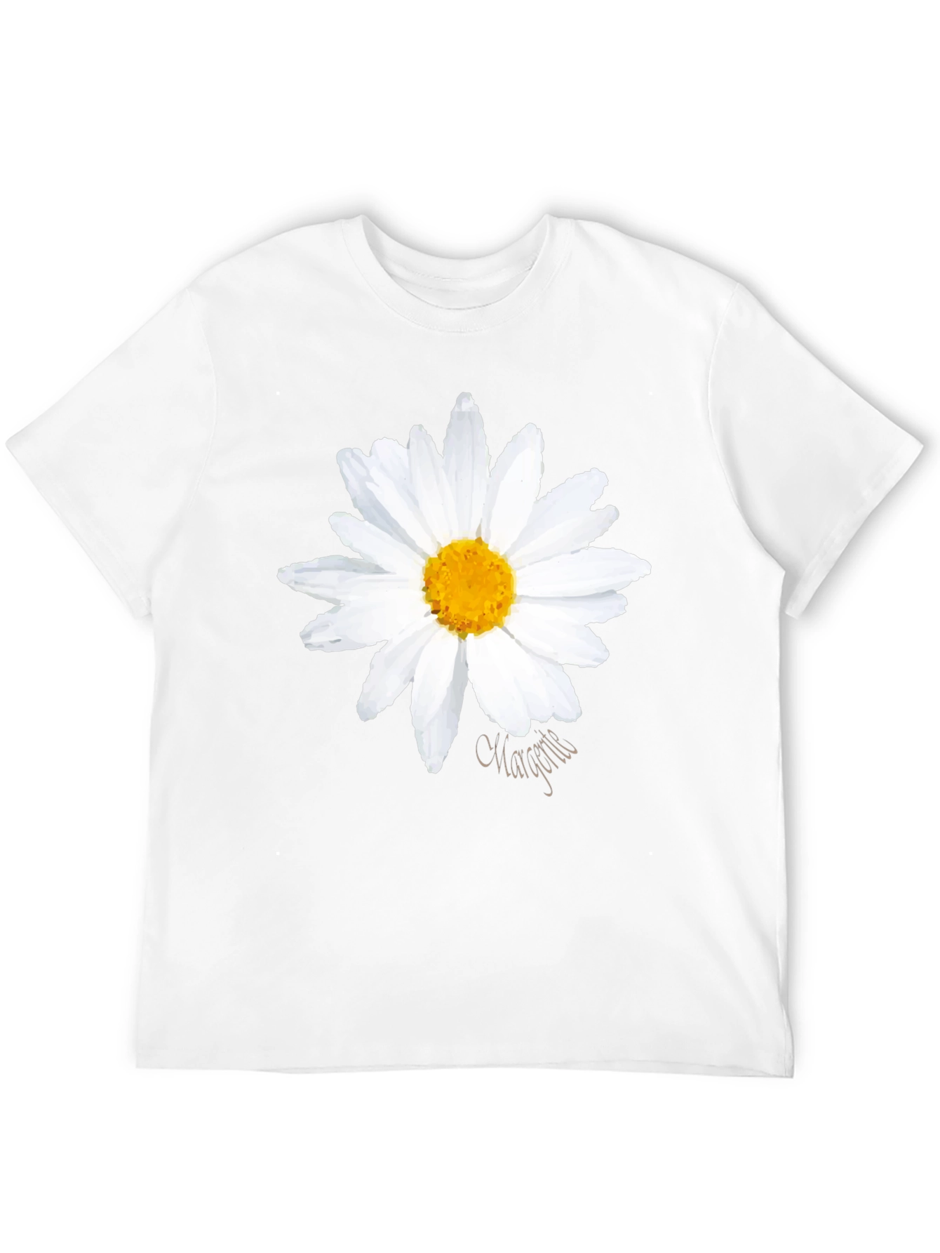 Daisy Graphic Black T-Shirt - Summer Style
