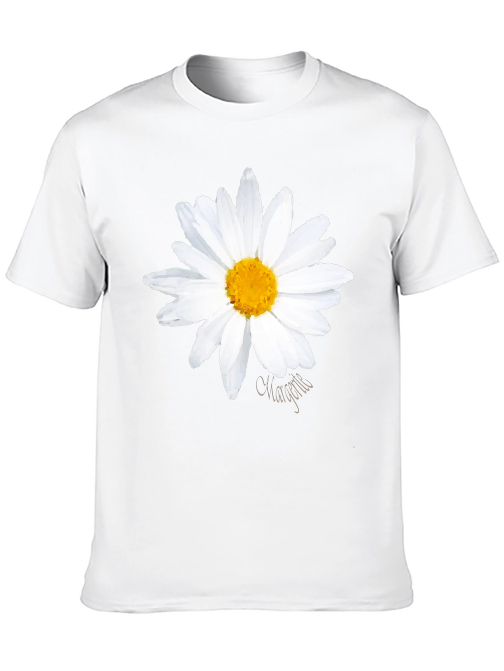 Daisy Graphic Black T-Shirt - Summer Style