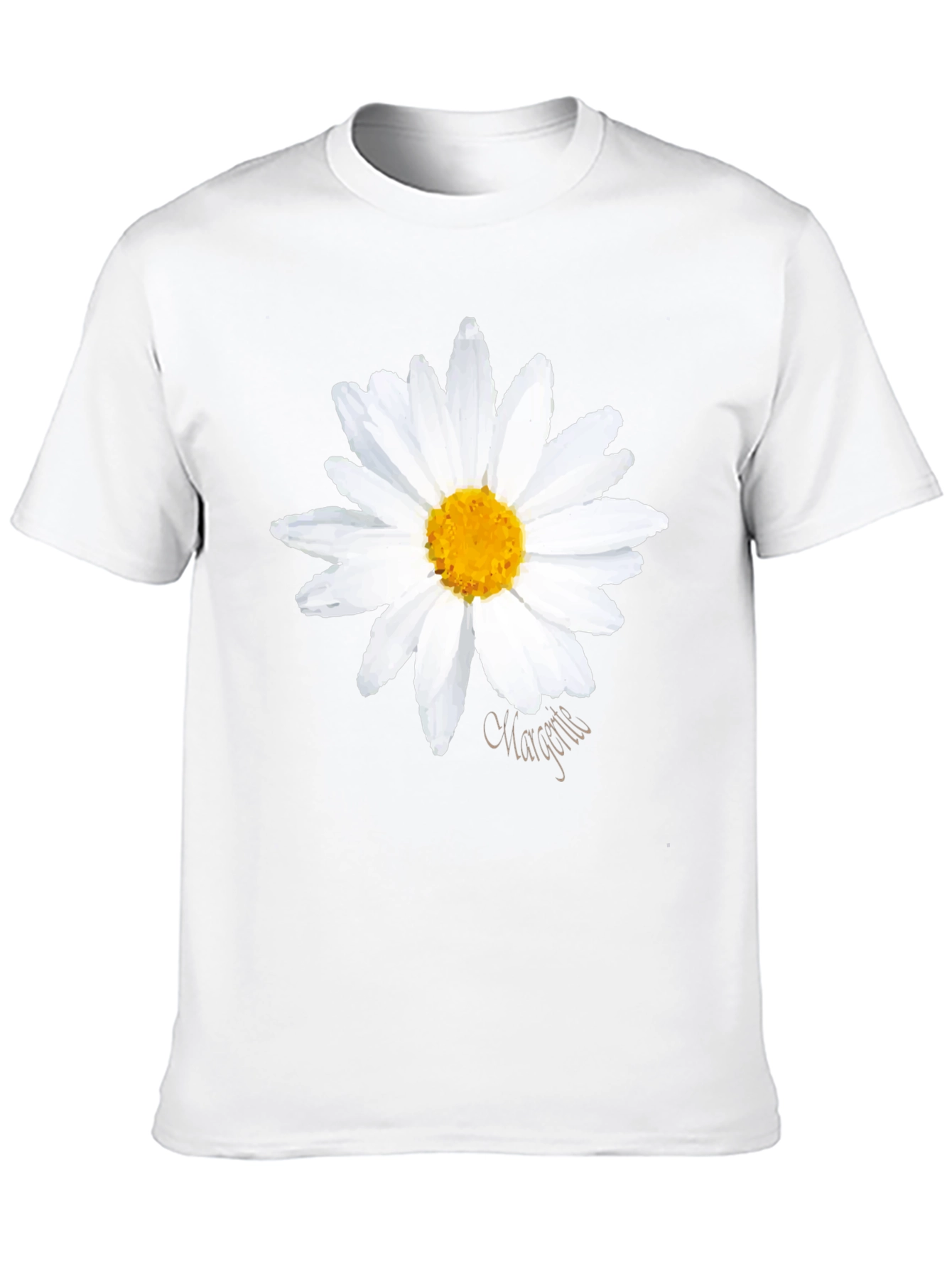Daisy Graphic Black T-Shirt - Summer Style