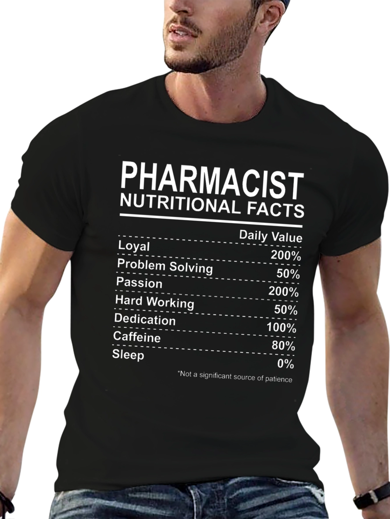 Pharmacist Nutritional Facts T-Shirt