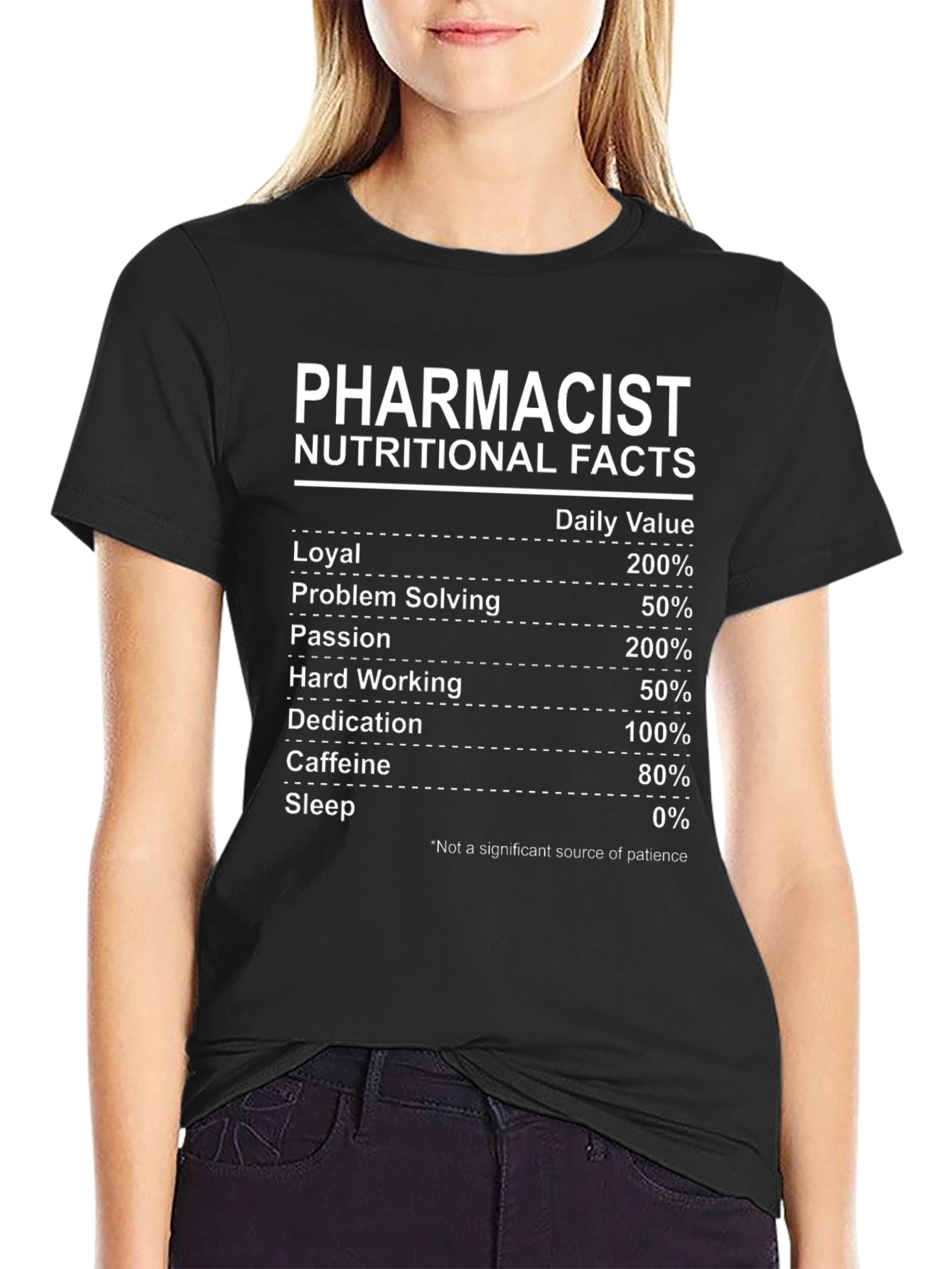Pharmacist Nutritional Facts T-Shirt