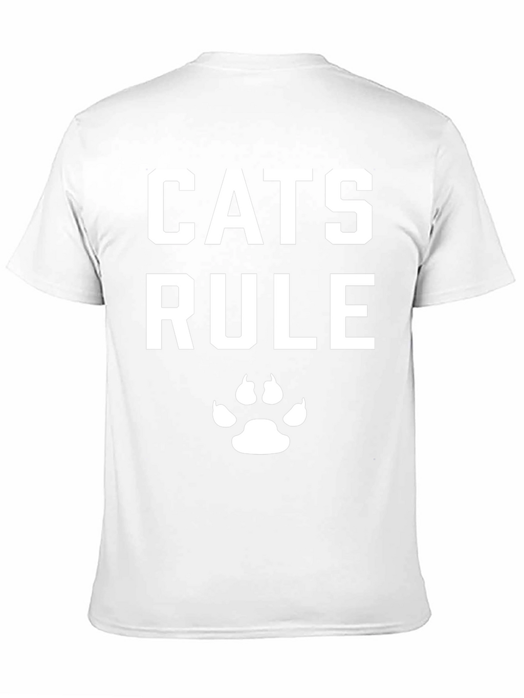 Cats Rule T-Shirt - Black Cotton Cat Lover Tee