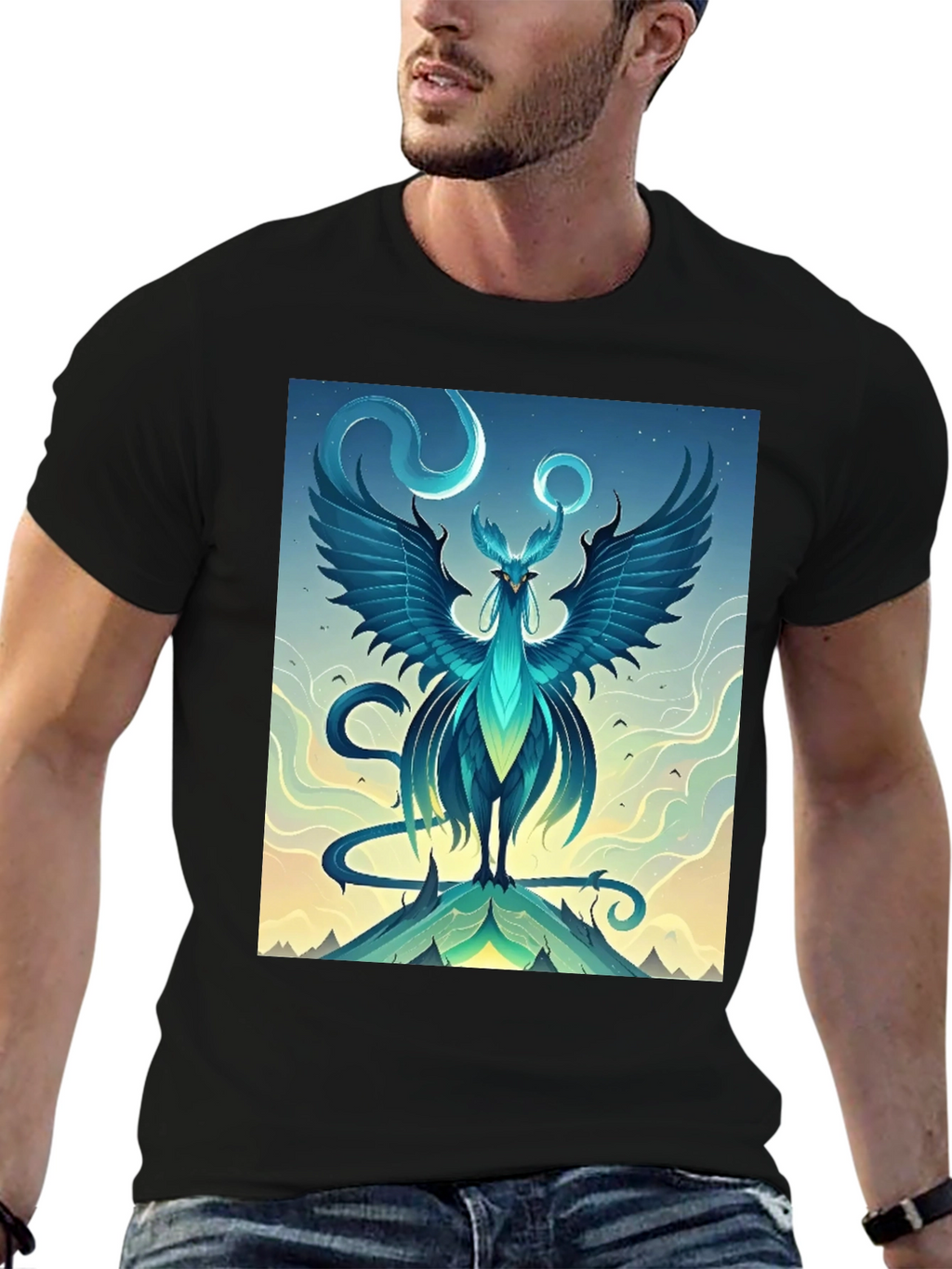 Mystical Phoenix Graphic Tee