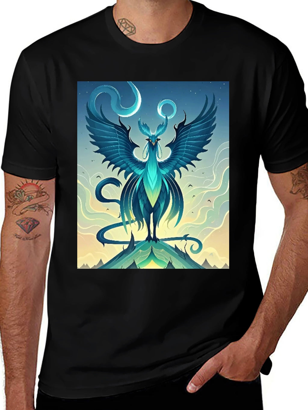 Mystical Phoenix Graphic Tee