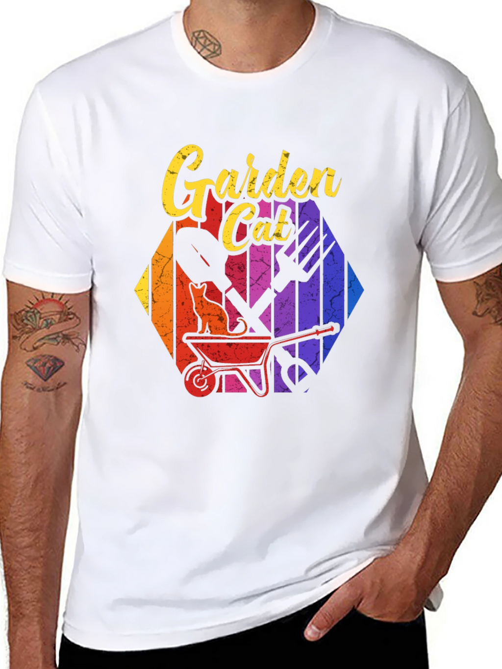 Garden Cat T-Shirt - Gardening Lover Tee