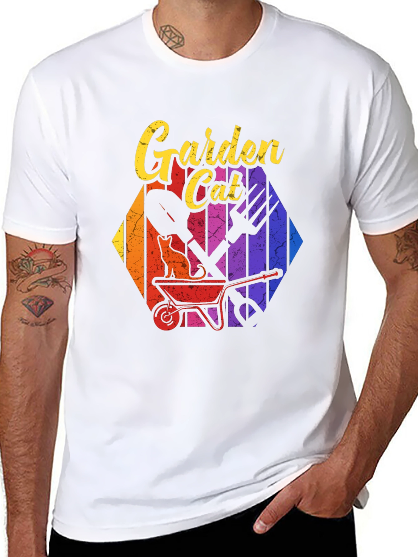 Garden Cat T-Shirt - Gardening Lover Tee