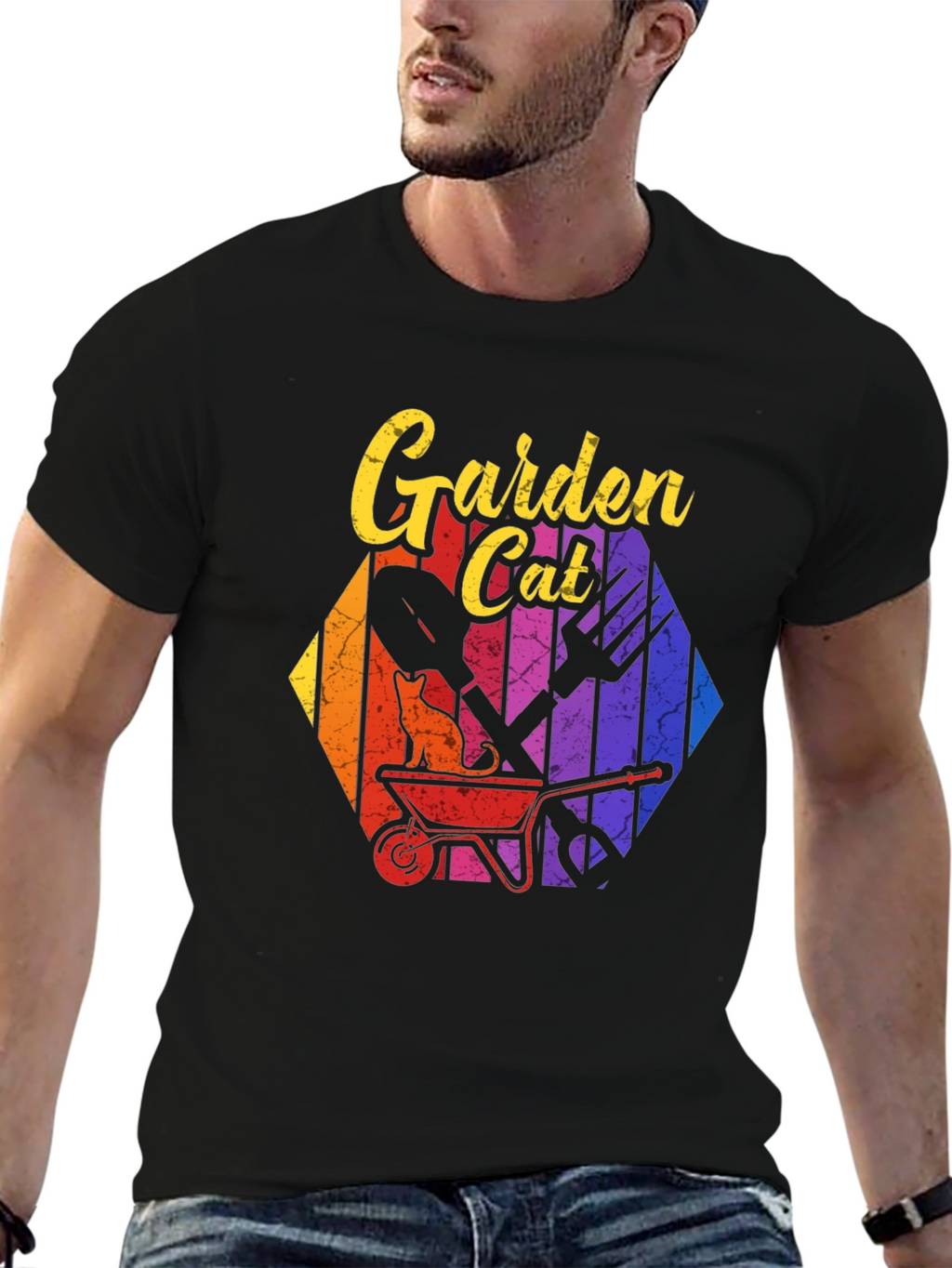 Garden Cat T-Shirt - Gardening Lover Tee