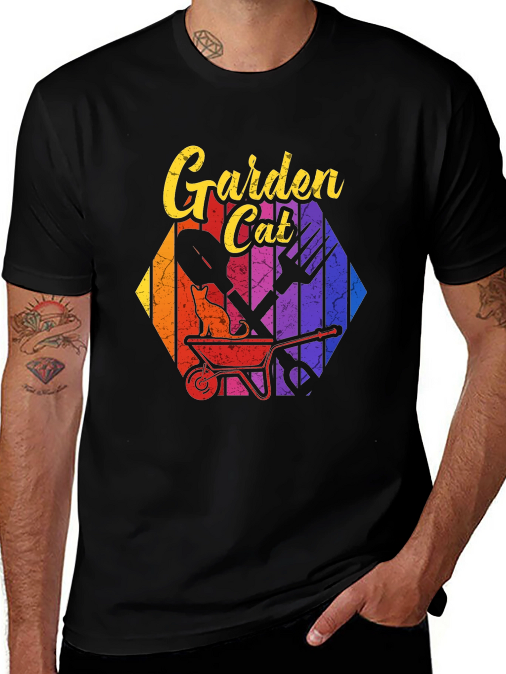 Garden Cat T-Shirt - Gardening Lover Tee