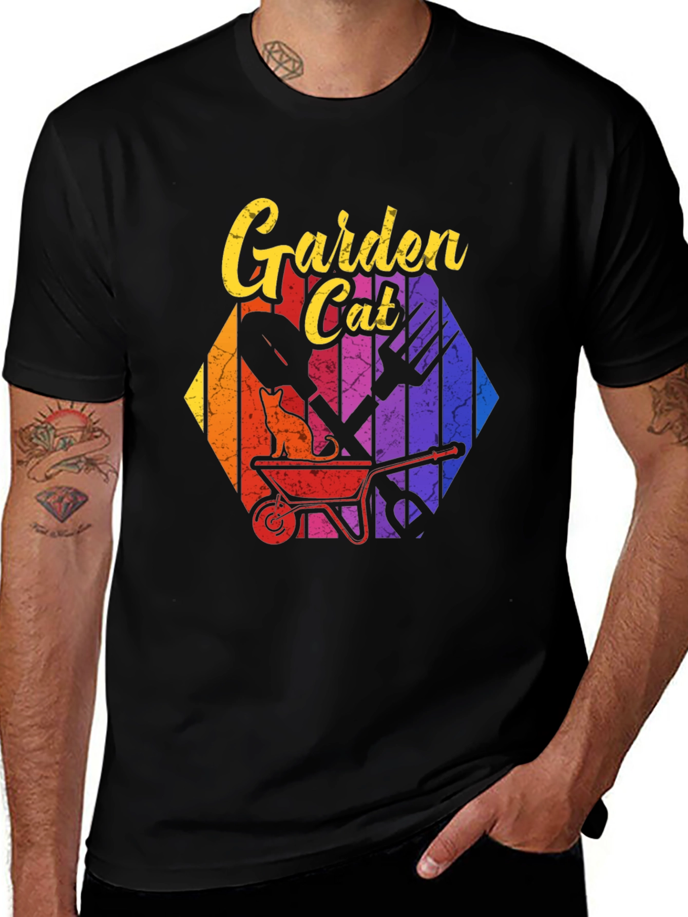 Garden Cat T-Shirt - Gardening Lover Tee