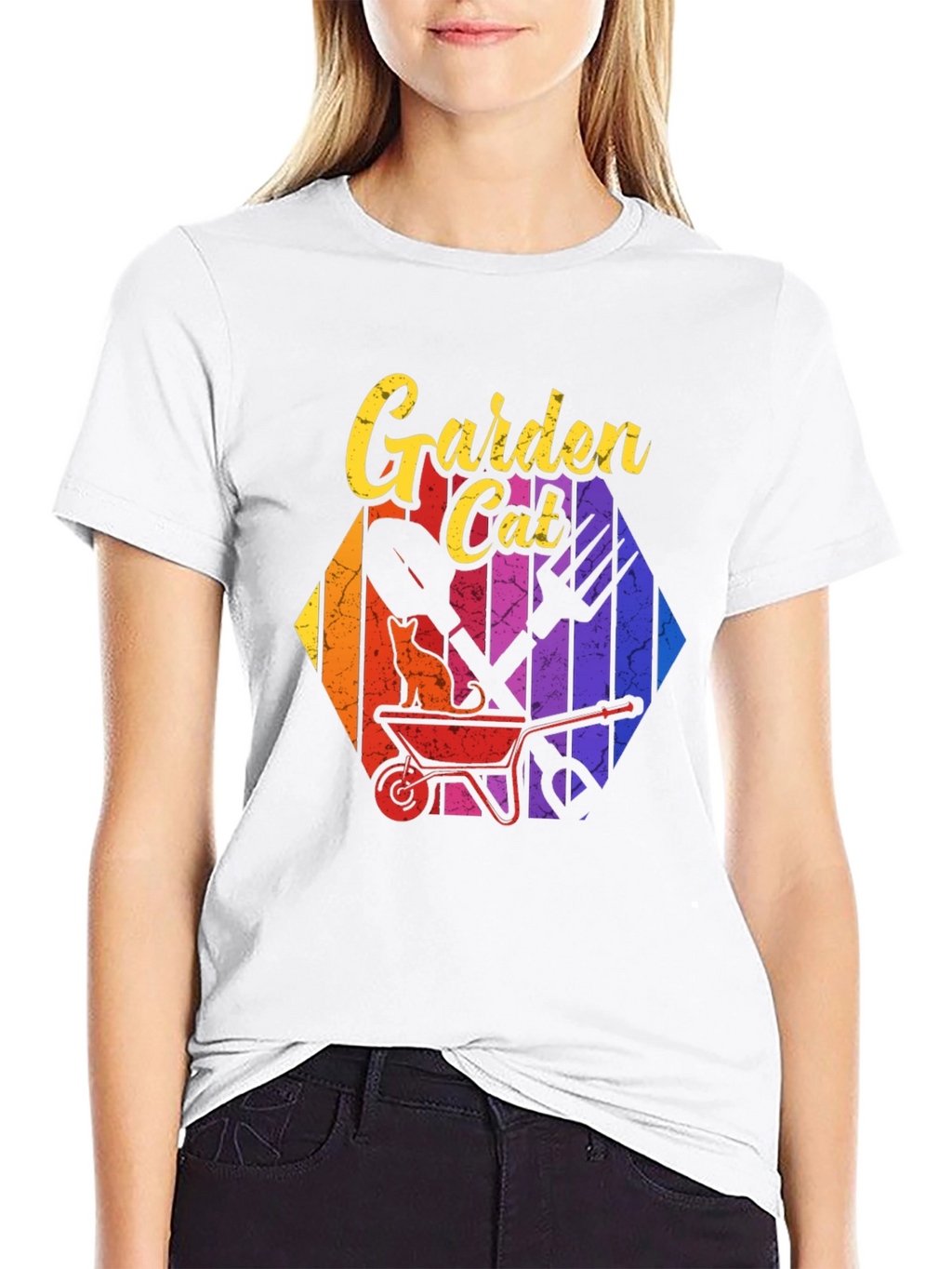 Garden Cat T-Shirt - Gardening Lover Tee