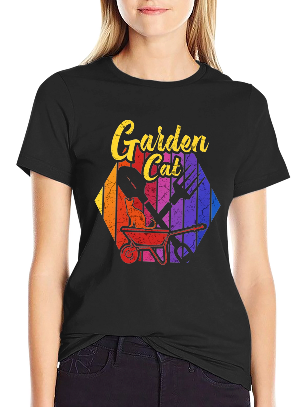 Garden Cat T-Shirt - Gardening Lover Tee