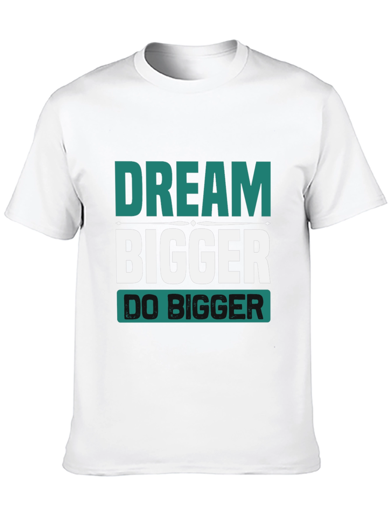 Dream Bigger Graphic Tee - Inspirational Black T-Shirt