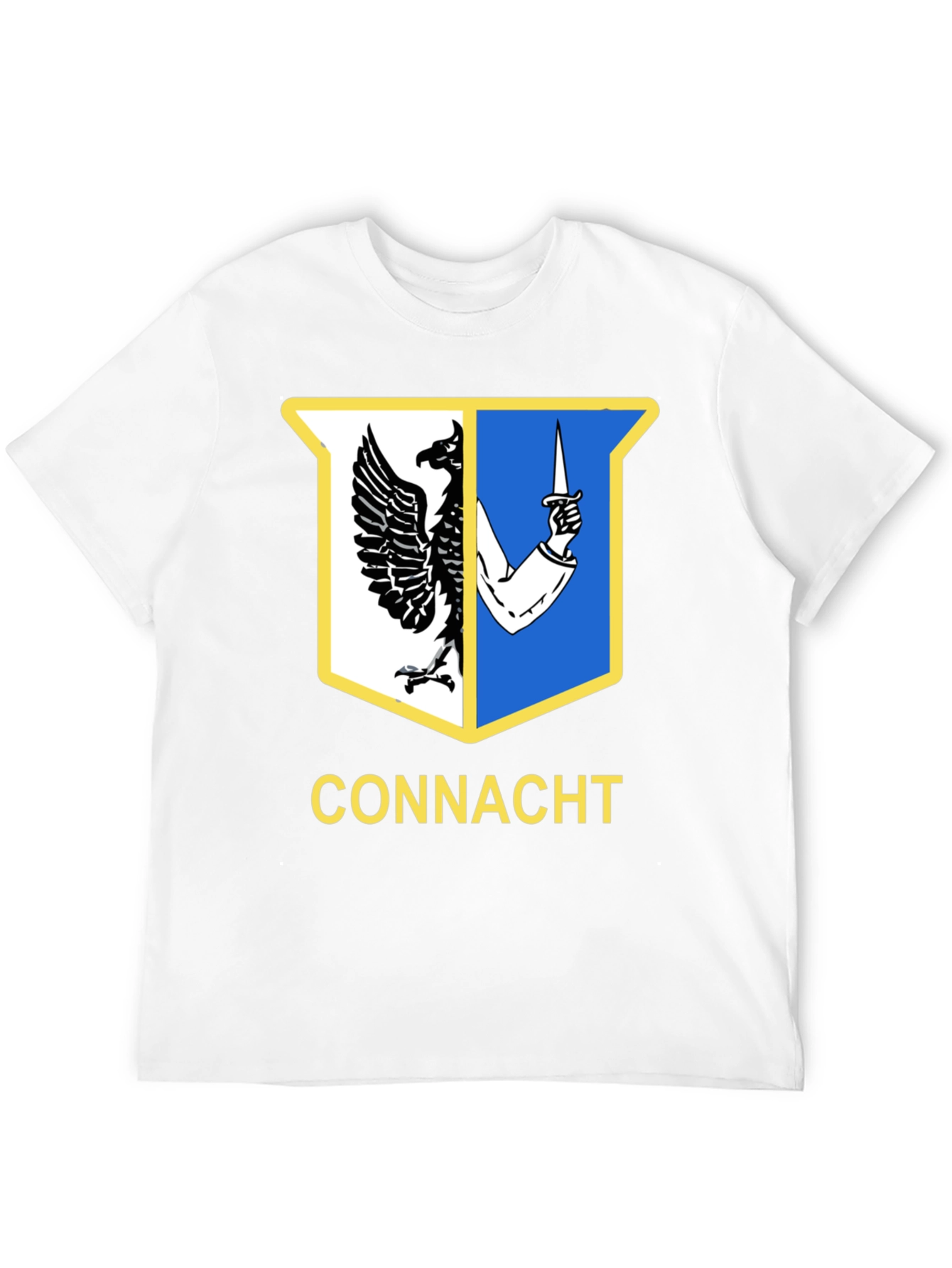 Connacht Ireland Crest Black T-Shirt