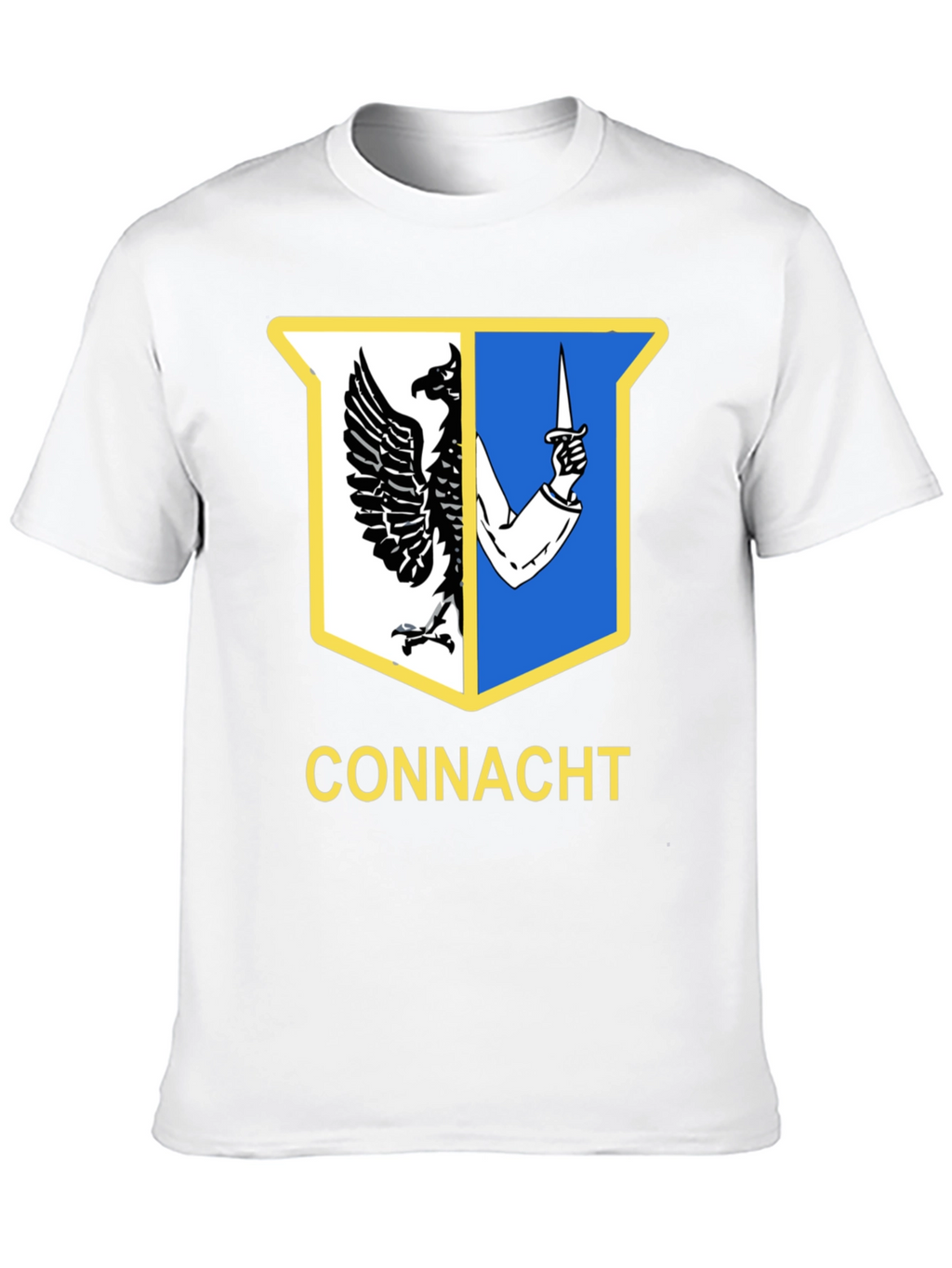 Connacht Ireland Crest Black T-Shirt