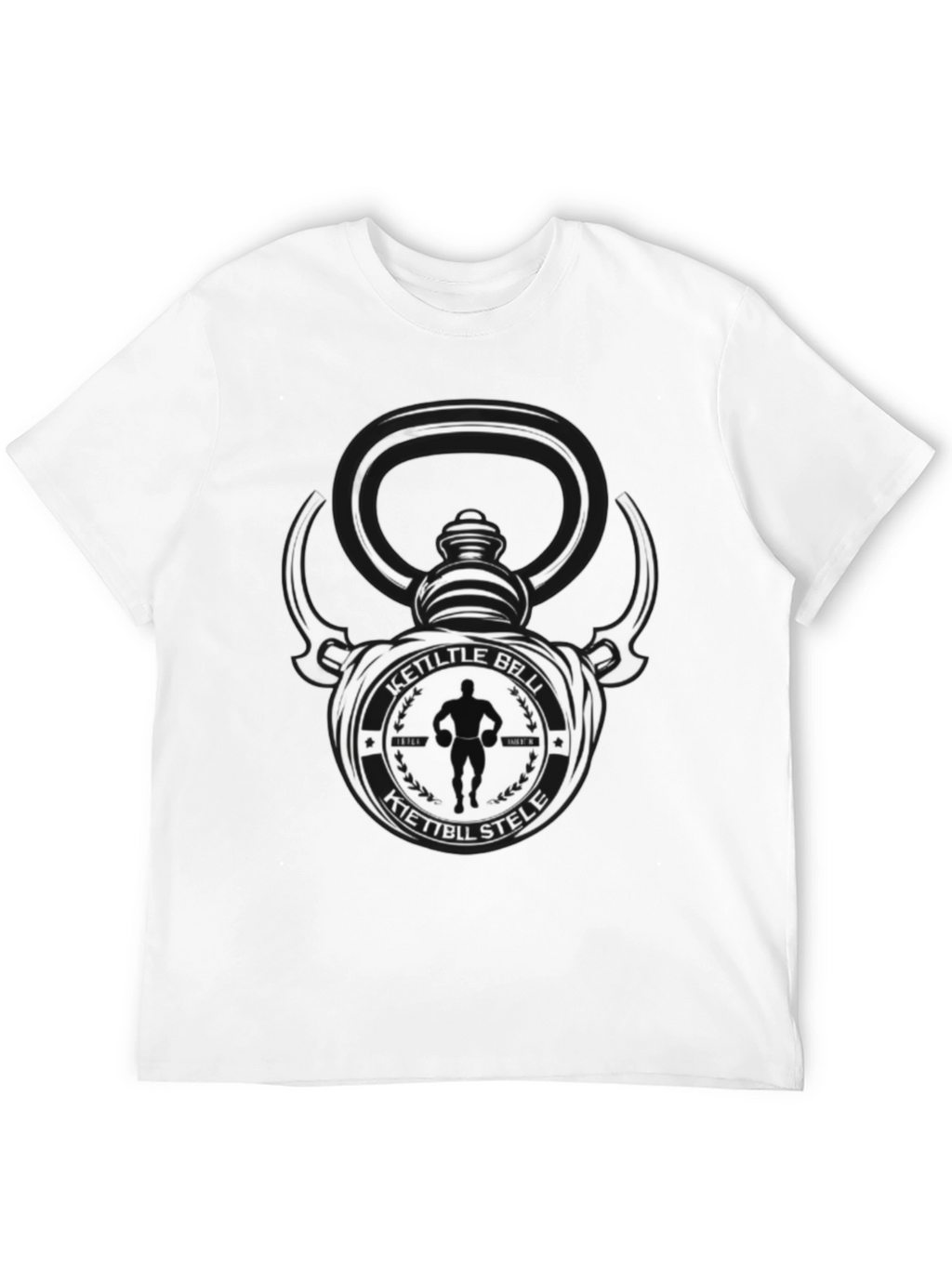 Kettlebell Stele Graphic T-Shirt - Fitness Apparel