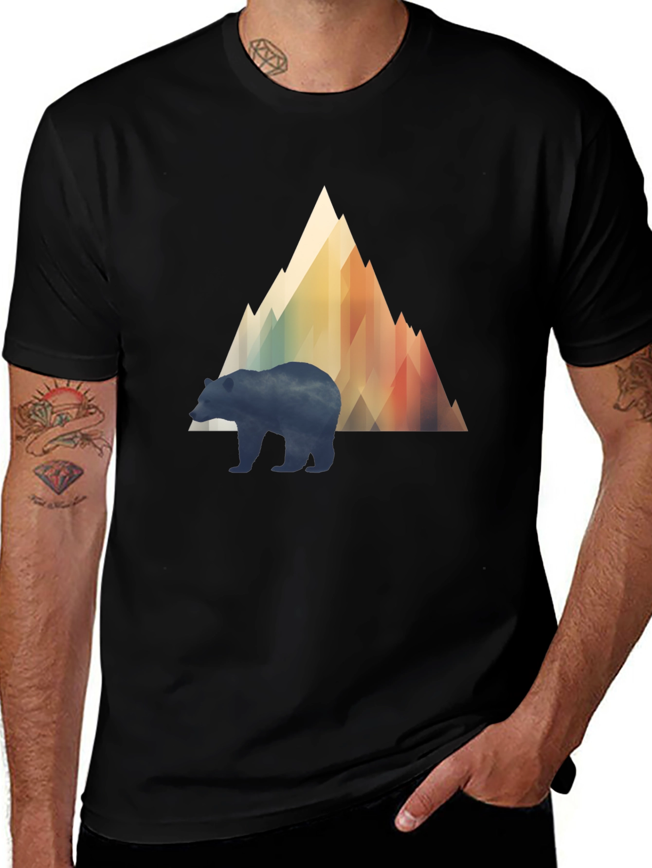 Mountain Bear Graphic T-Shirt