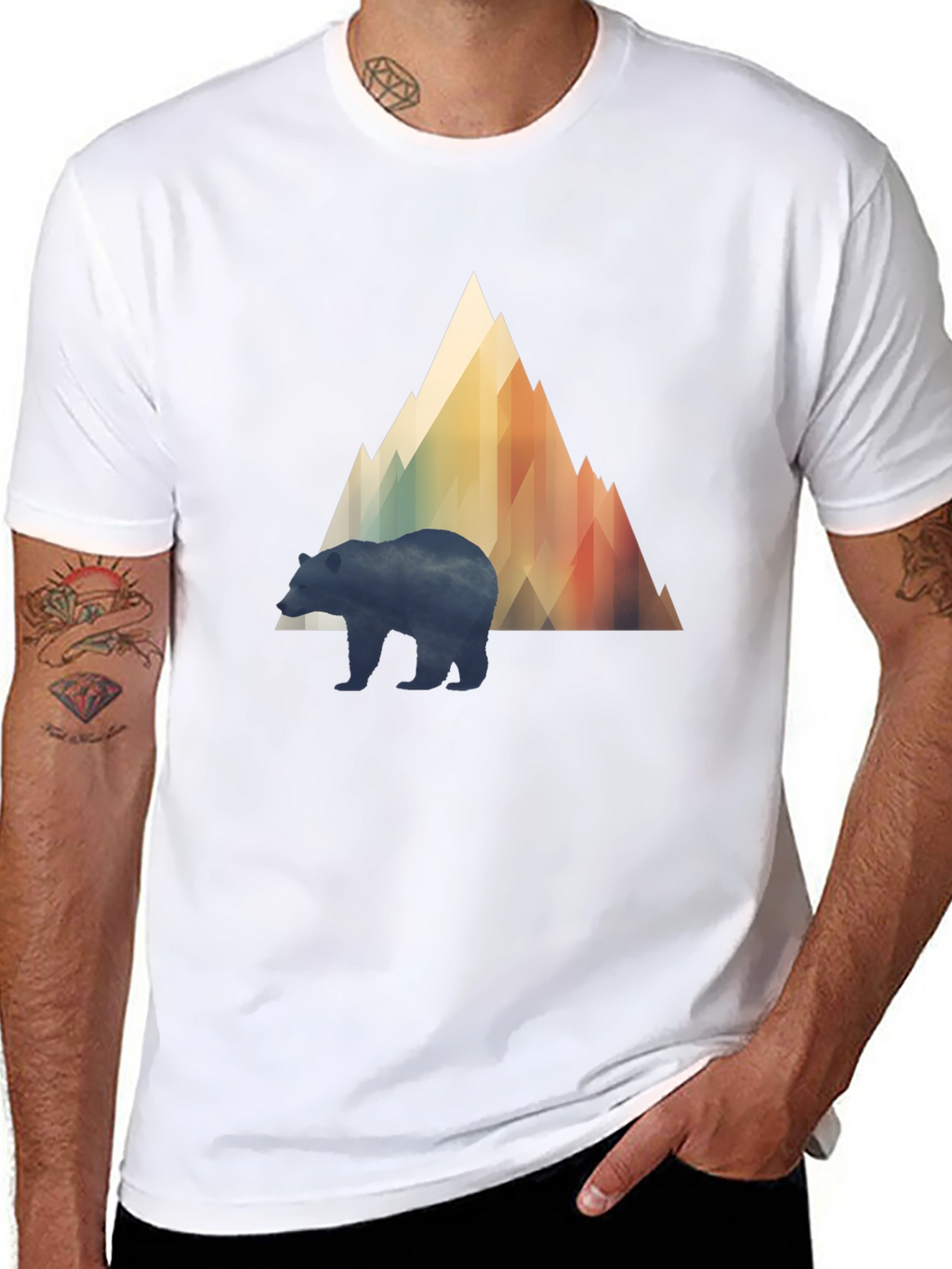 Mountain Bear Graphic T-Shirt