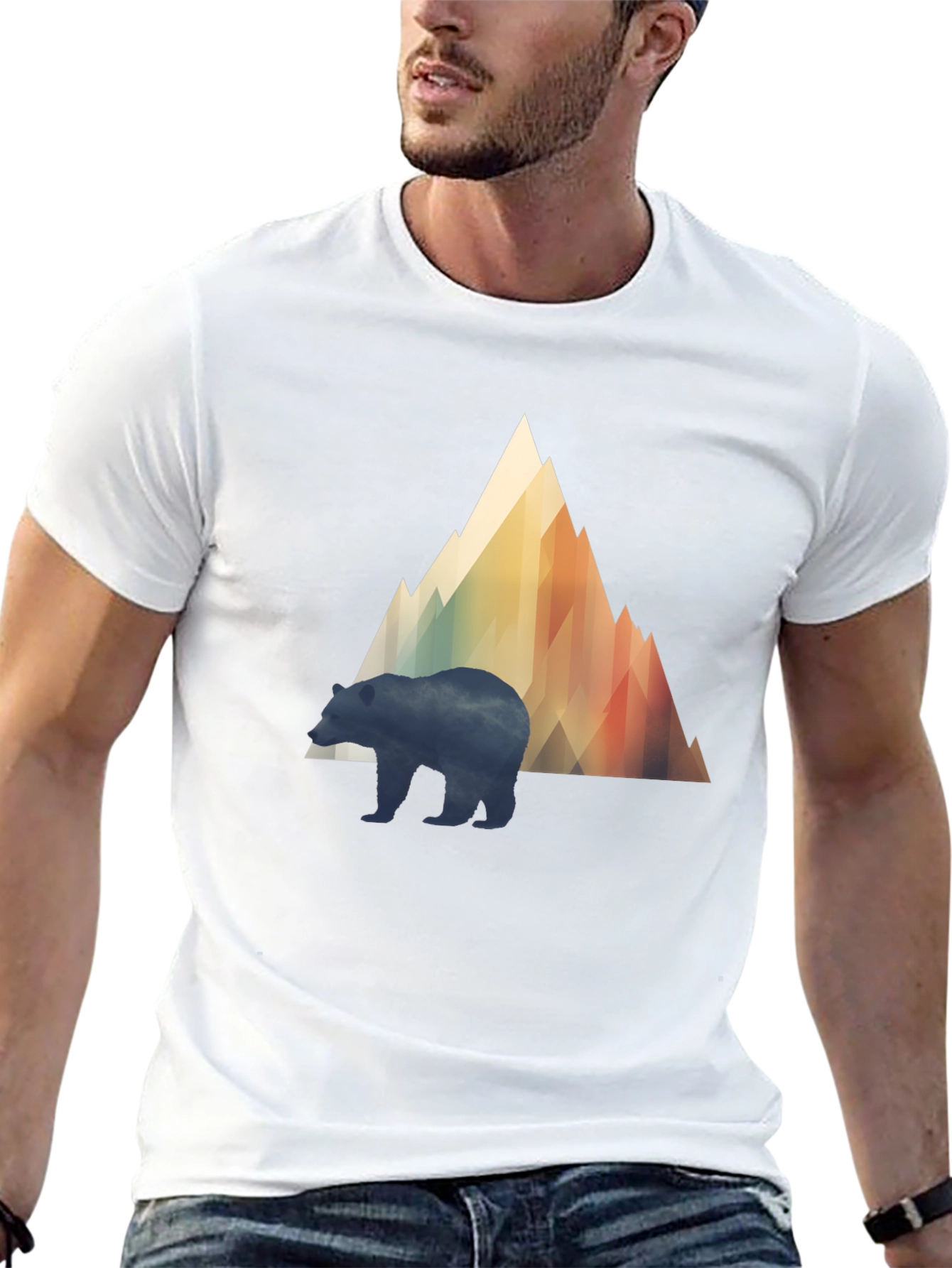 Mountain Bear Graphic T-Shirt