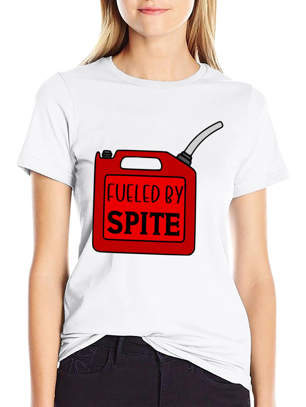 Fueled by Spite Funny Graphic T-Shirt