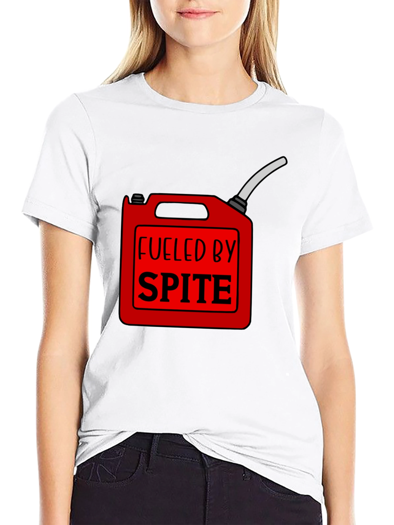 Fueled by Spite Funny Graphic T-Shirt