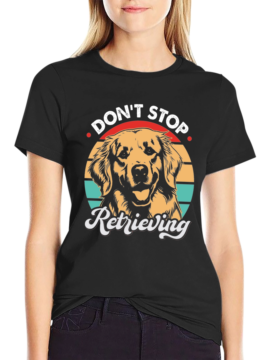 Dont Stop Retrieving T-Shirt - Golden Retriever Dog Tee