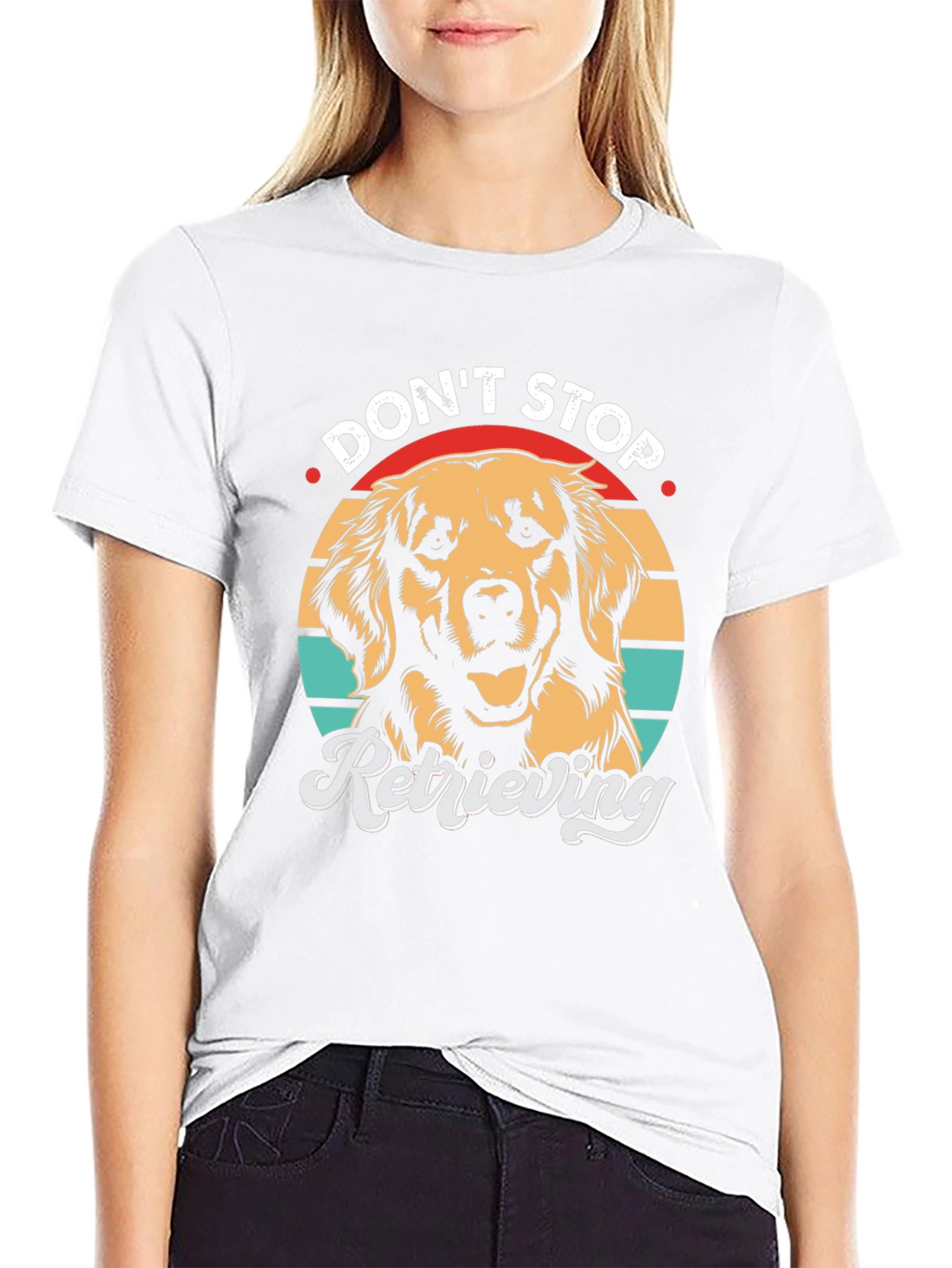 Dont Stop Retrieving T-Shirt - Golden Retriever Dog Tee
