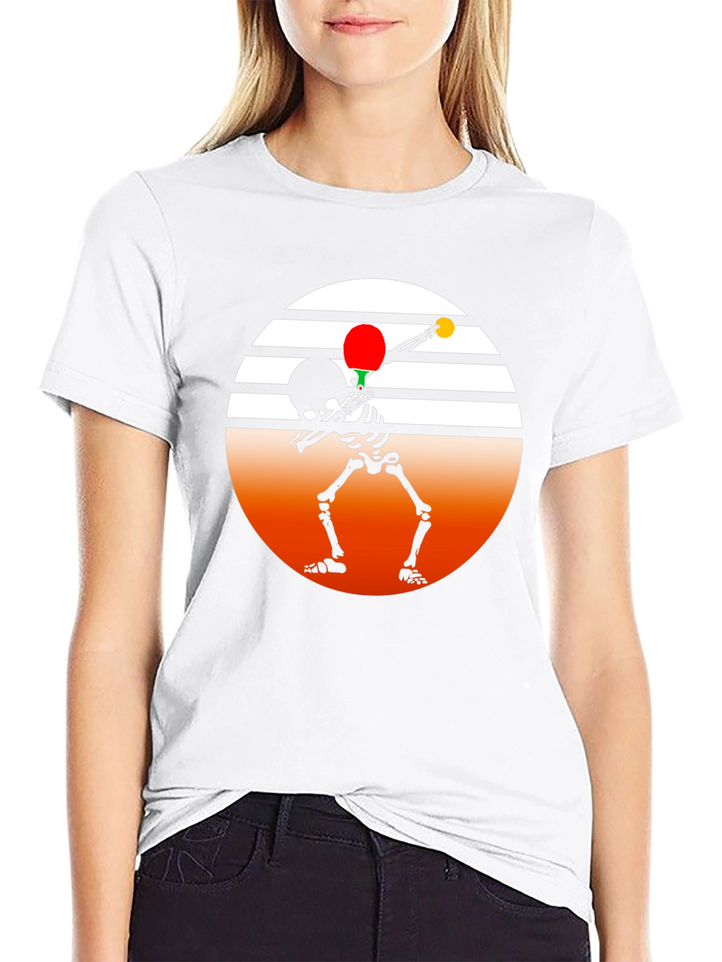 Skeleton Dab Ping Pong T-Shirt