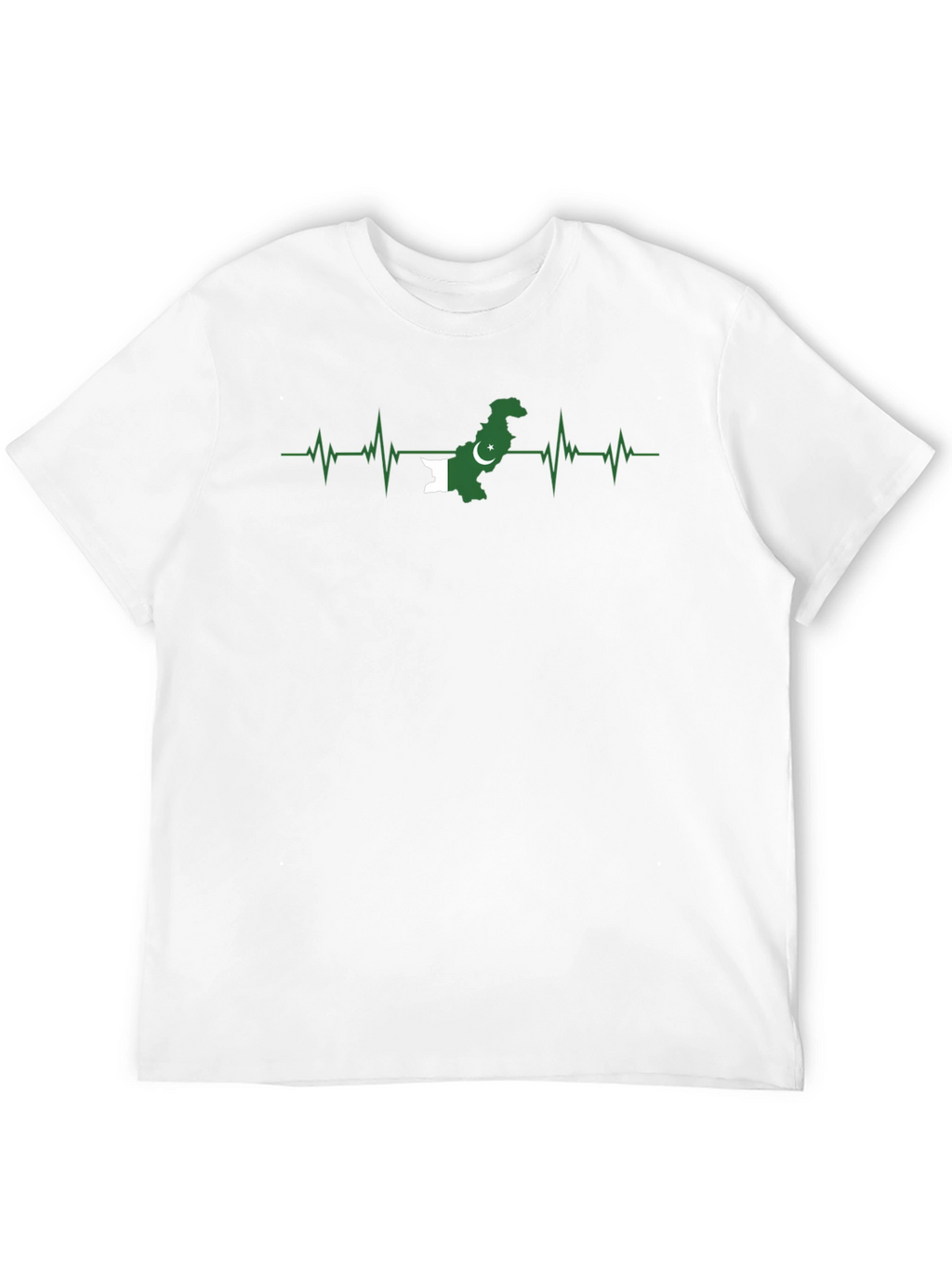 Pakistan Flag Heartbeat T-Shirt