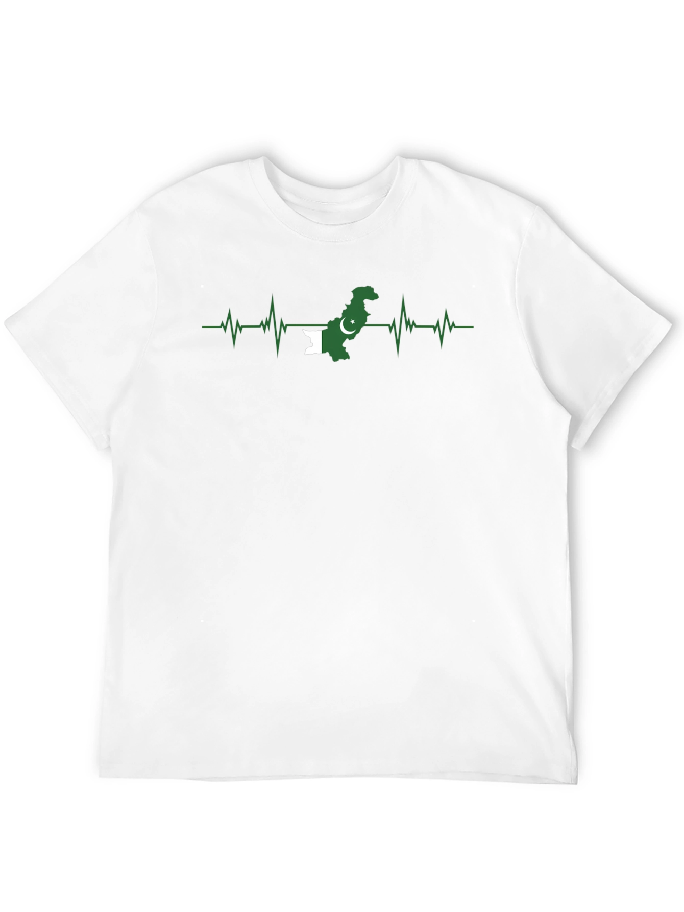 Pakistan Flag Heartbeat T-Shirt