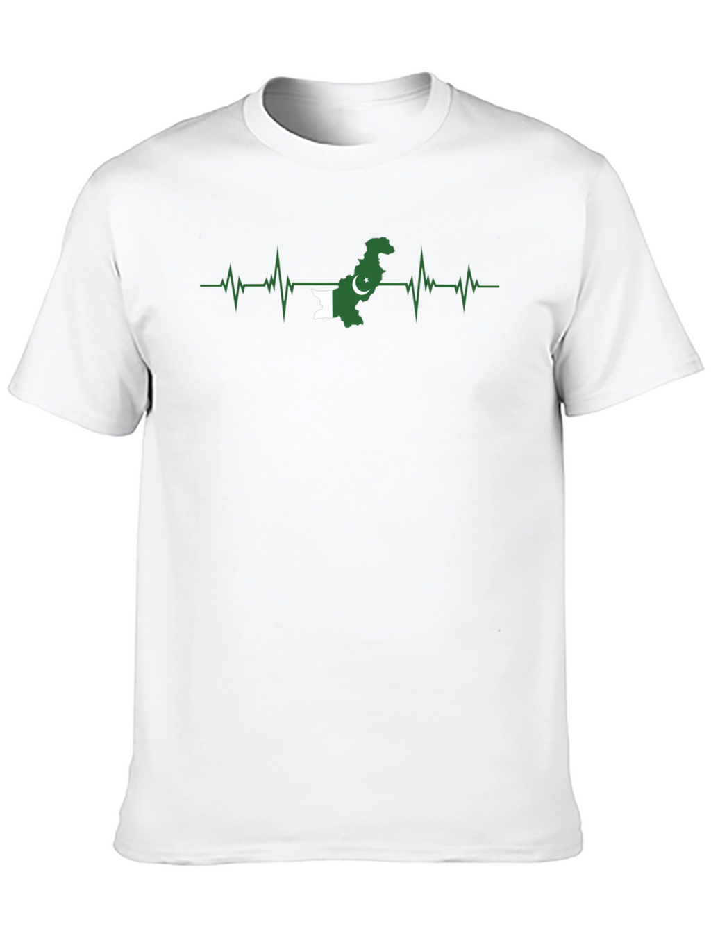 Pakistan Flag Heartbeat T-Shirt