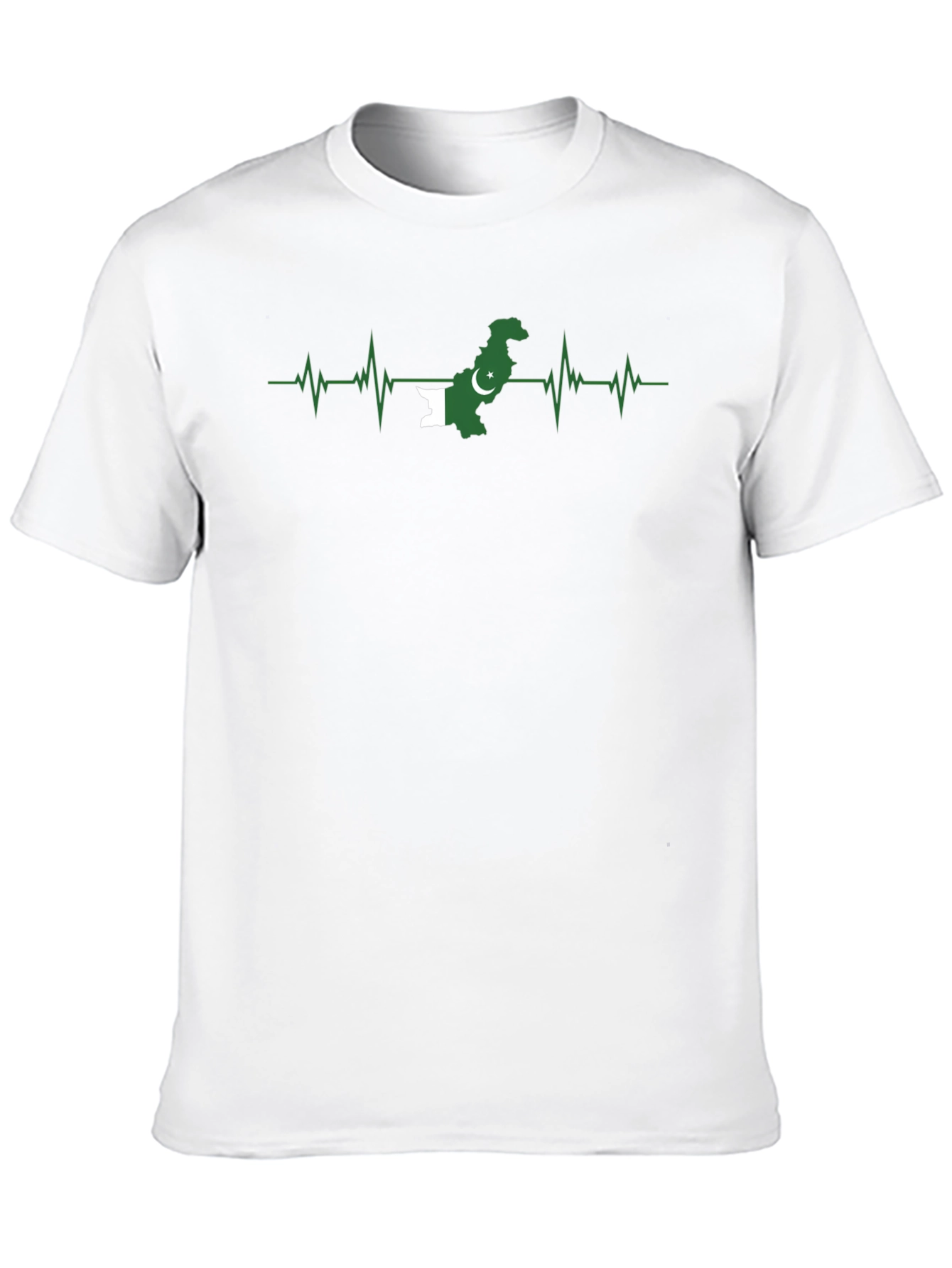 Pakistan Flag Heartbeat T-Shirt