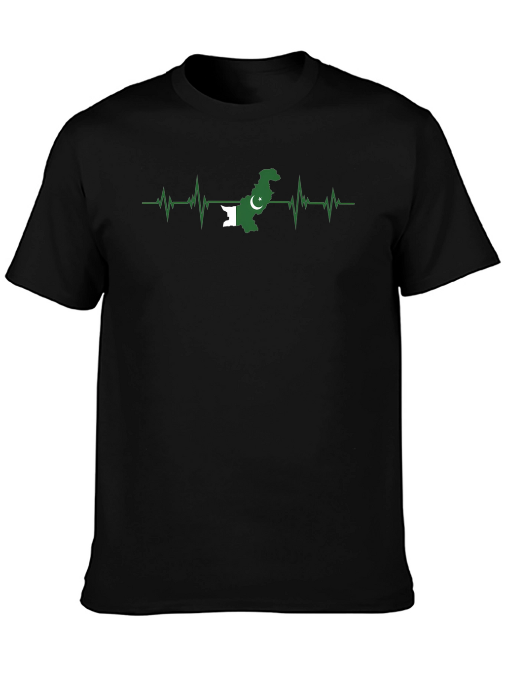 Pakistan Flag Heartbeat T-Shirt