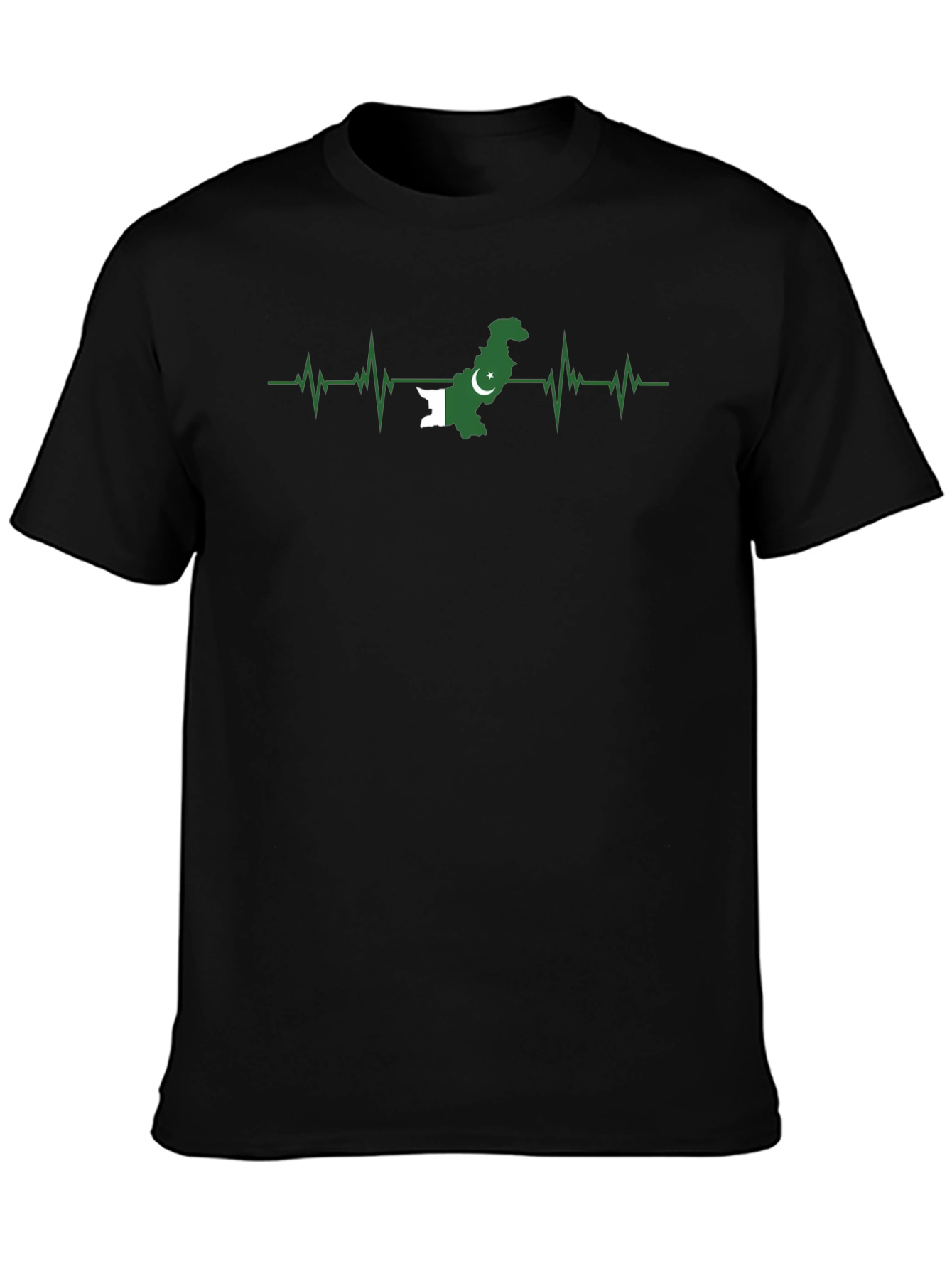 Pakistan Flag Heartbeat T-Shirt