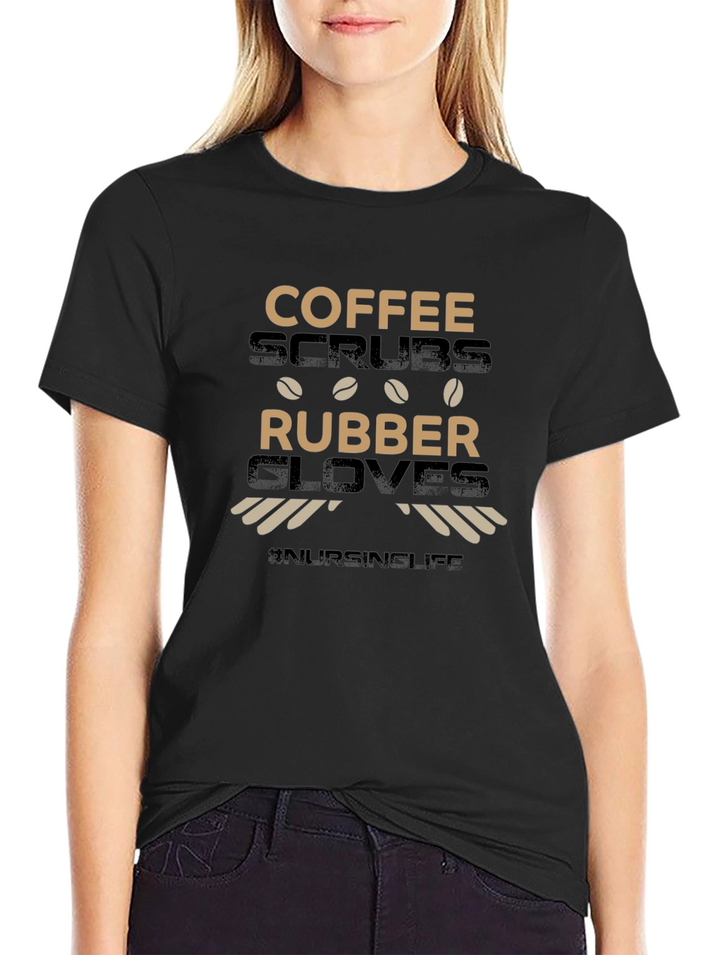 Coffee Scrubs & Rubber Gloves T-Shirt #NursingLife