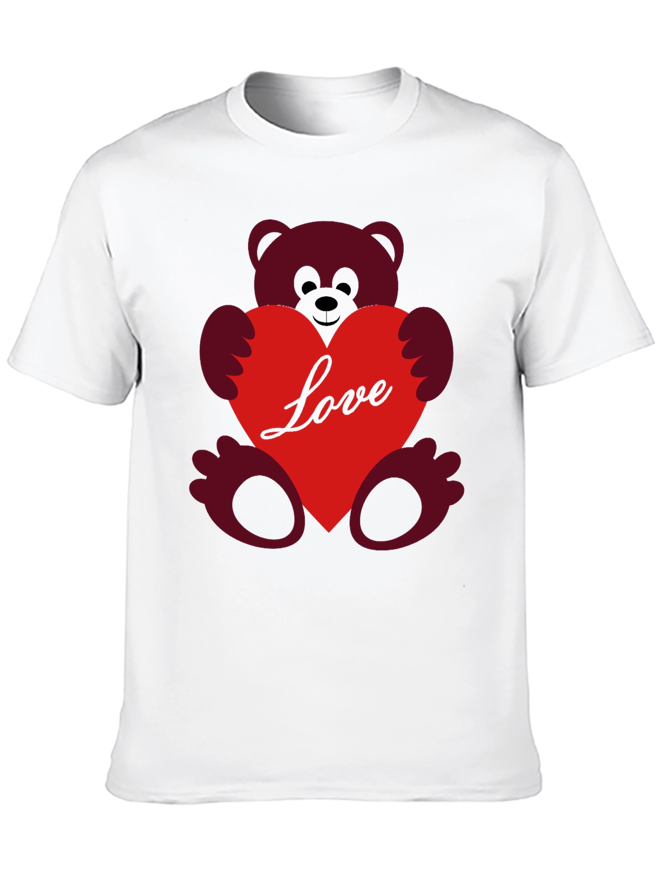 Love Teddy Bear T-Shirt - Heart Graphic Tee