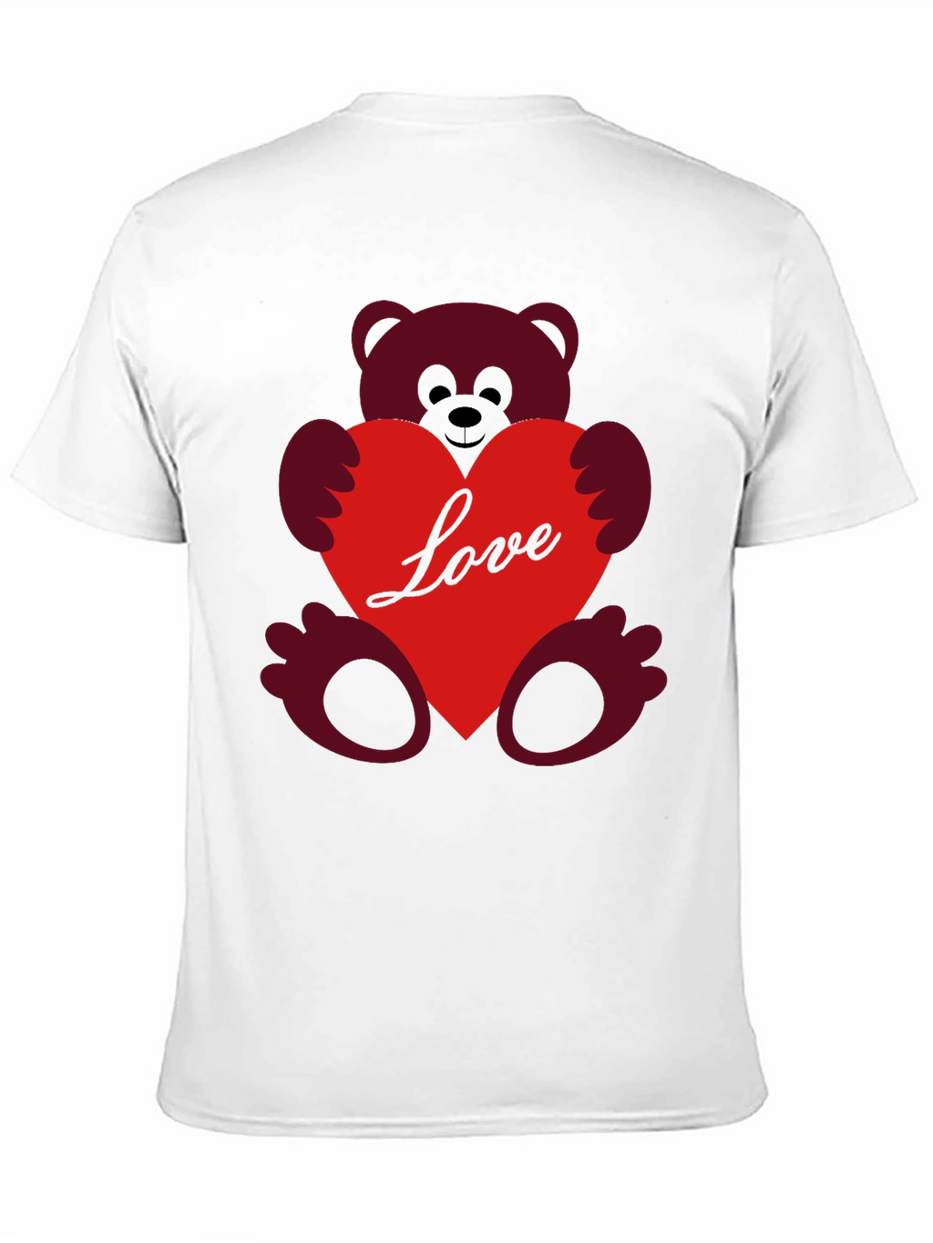 Love Teddy Bear T-Shirt - Heart Graphic Tee