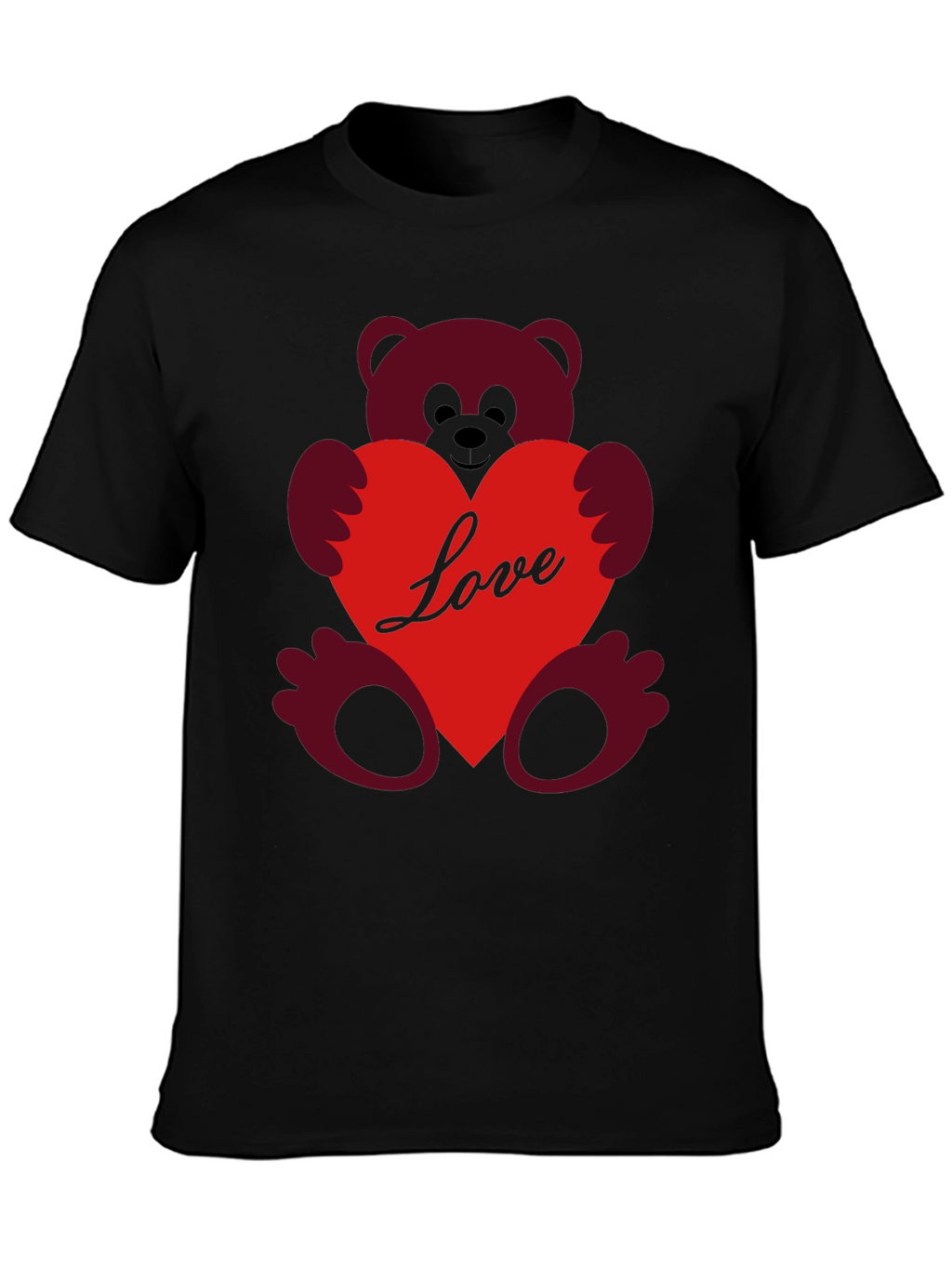 Love Teddy Bear T-Shirt - Heart Graphic Tee