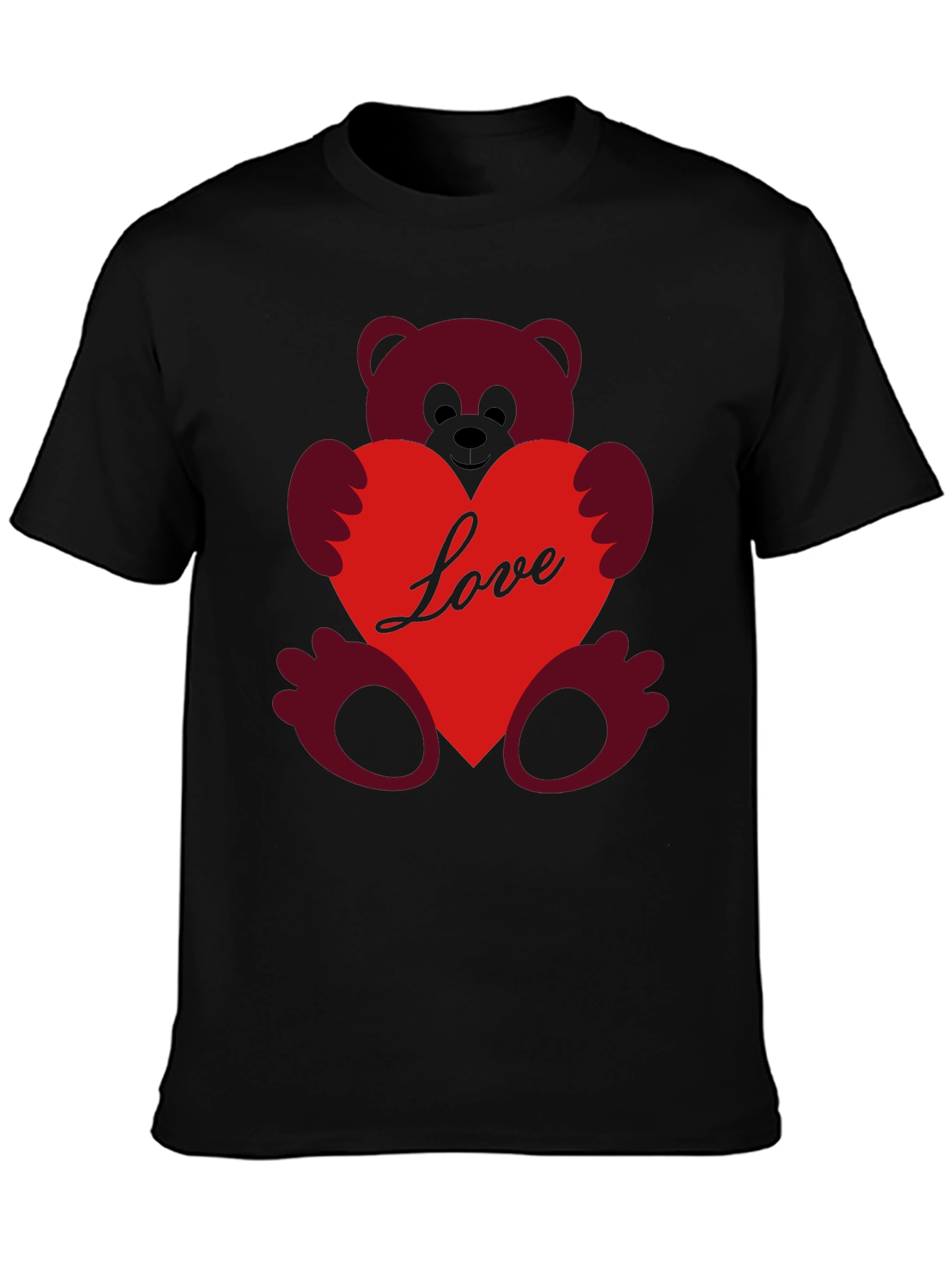 Love Teddy Bear T-Shirt - Heart Graphic Tee