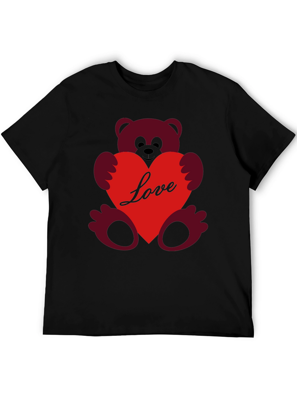 Love Teddy Bear T-Shirt - Heart Graphic Tee
