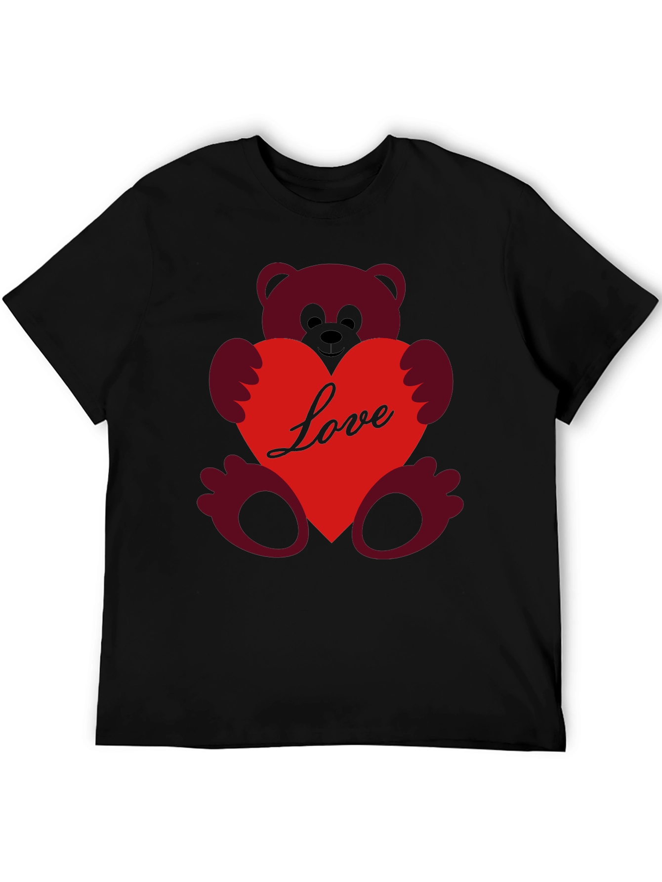 Love Teddy Bear T-Shirt - Heart Graphic Tee