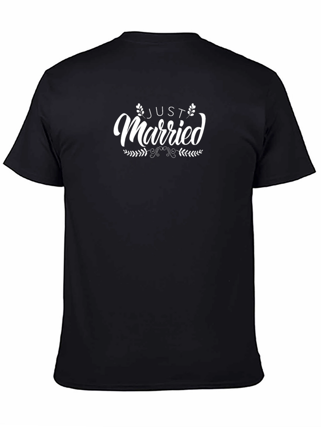 Just Married Graphic Tee - Black Unisex T-Shirt