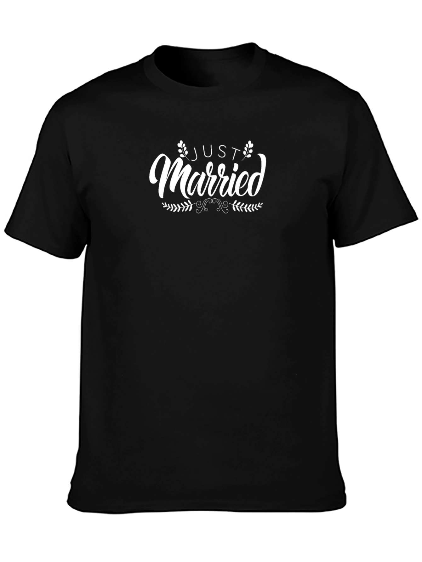 Just Married Graphic Tee - Black Unisex T-Shirt