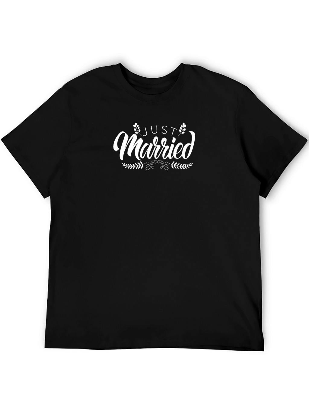 Just Married Graphic Tee - Black Unisex T-Shirt