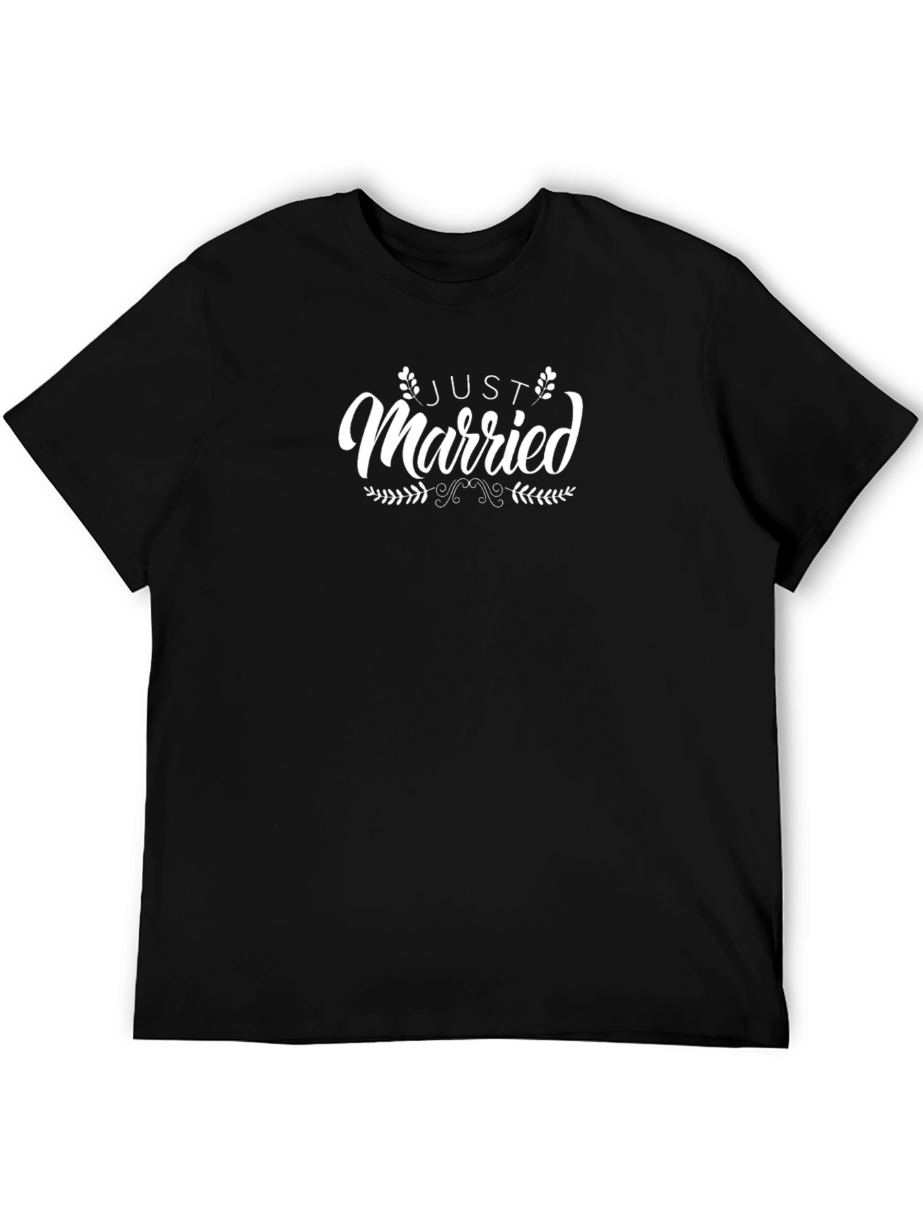 Just Married Graphic Tee - Black Unisex T-Shirt