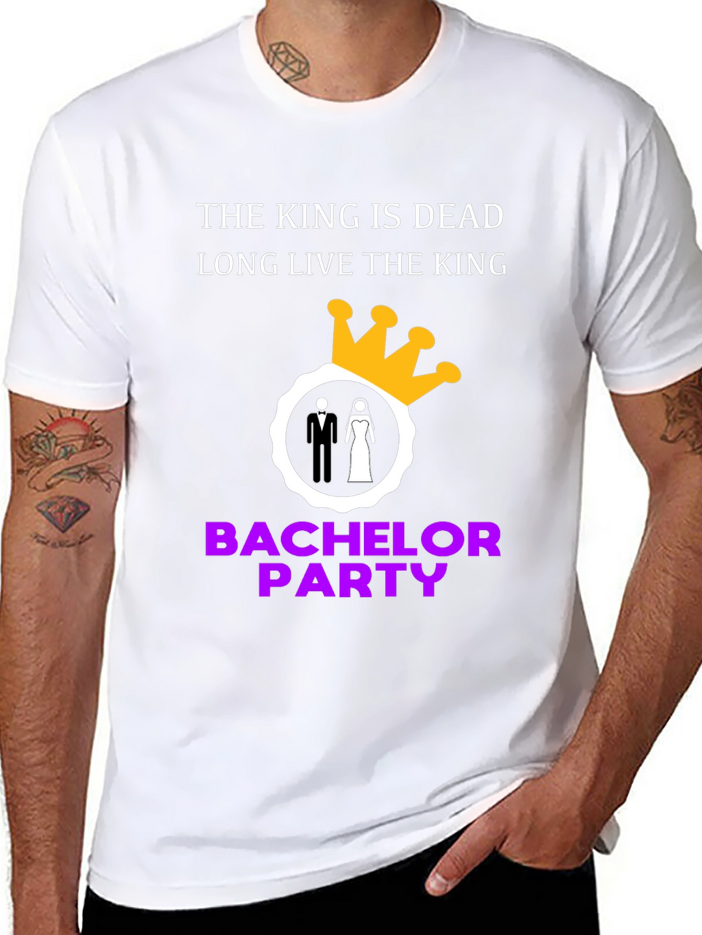 Bachelor Party T-Shirt: The King is Dead